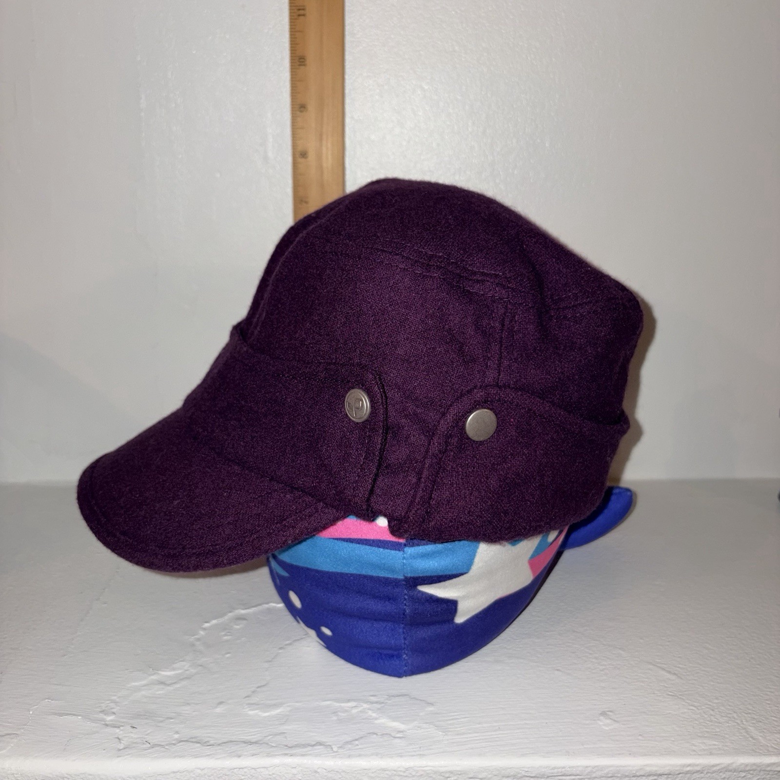 Pistil Purple Rally Cap Hat Wool Blend Cadet Cap One Size