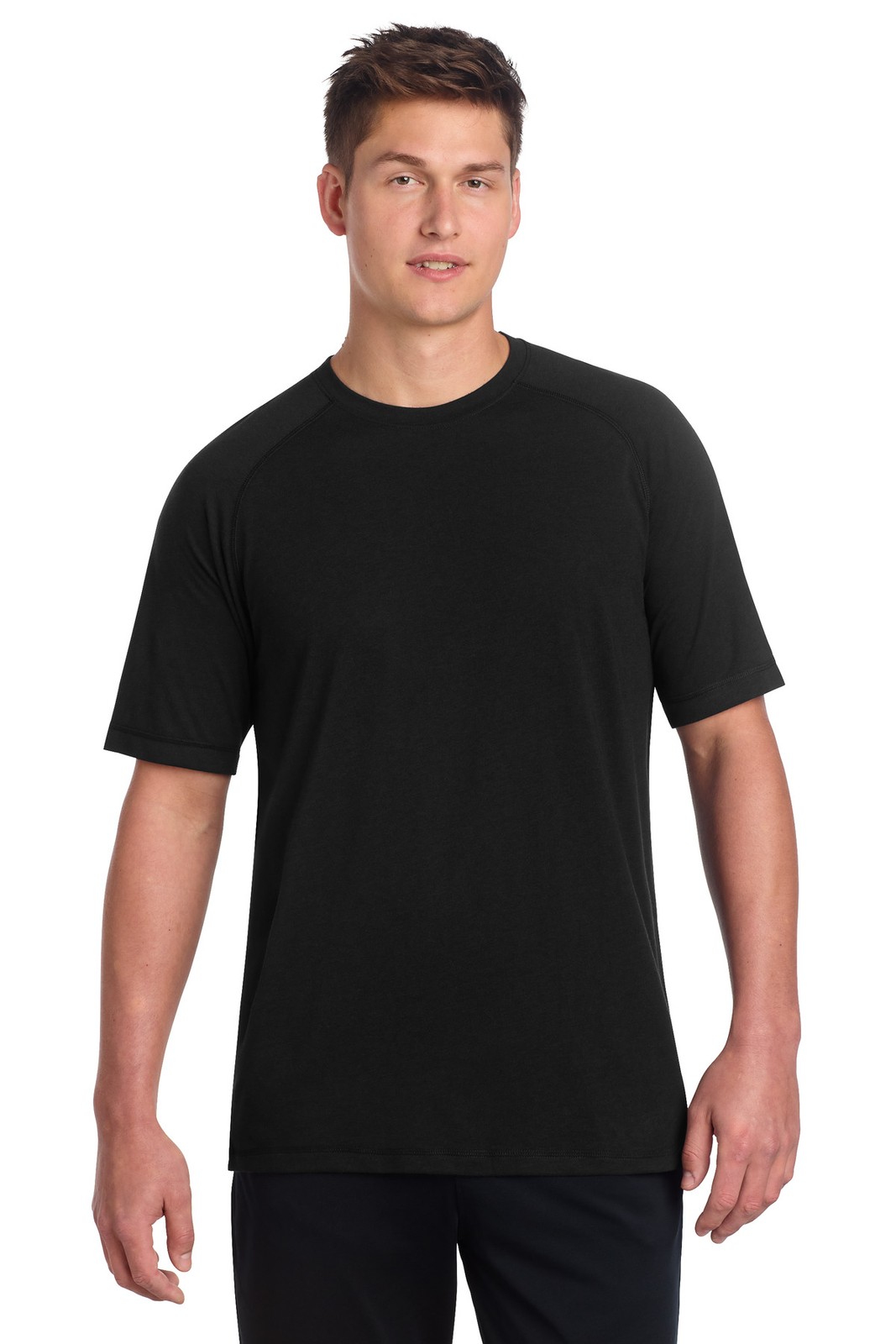 Sport-Tek PosiCharge Tri-Blend Wicking Raglan Tee ST400
