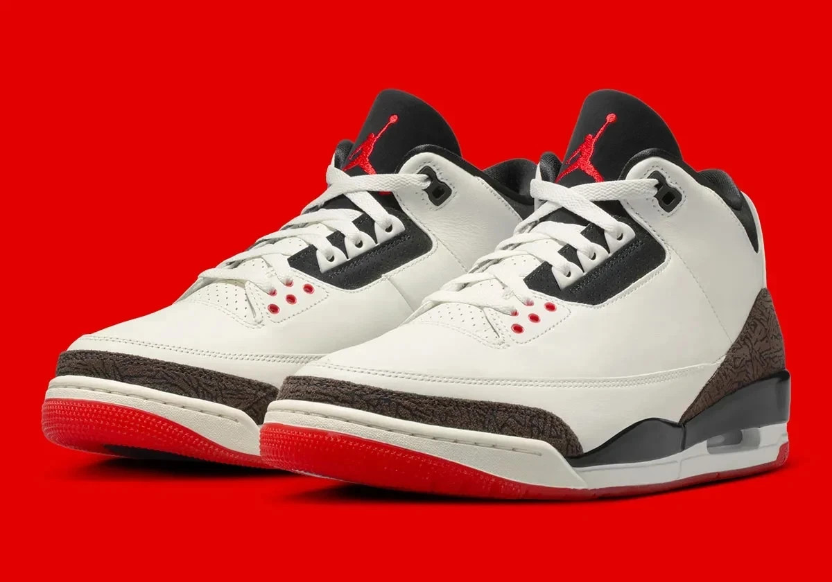 Nike Air Jordan 3 Retro OG World’s Best Dad Sail Black Red IF4396-103 Mens Size