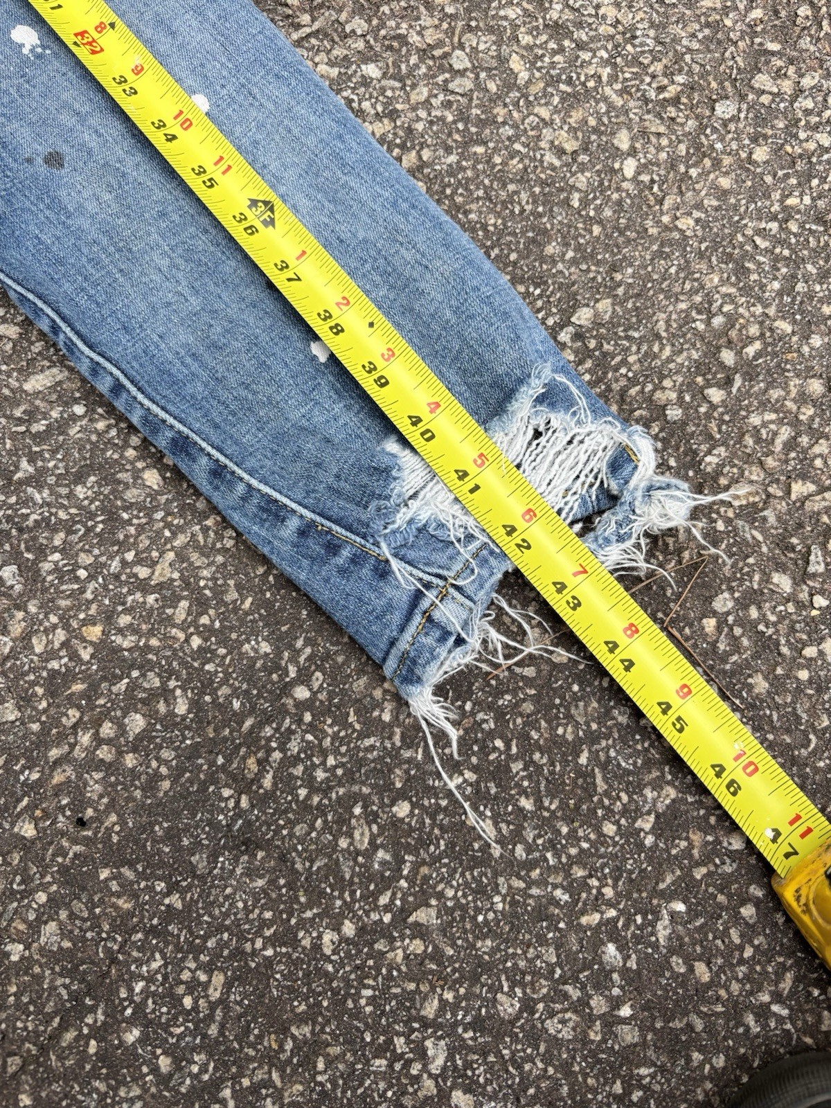 Purple Brand Light Wash Distressed Skinny Denim Jeans – No Back Tag