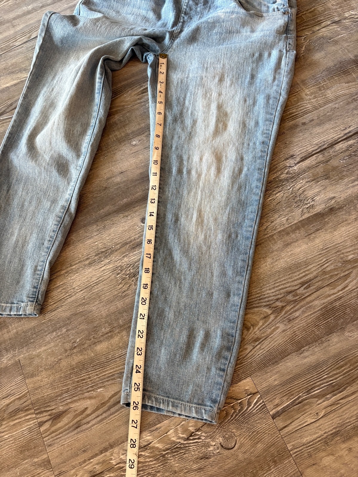 WallFlower Denim Overalls Size Large – Light Wash Red Heart Detail