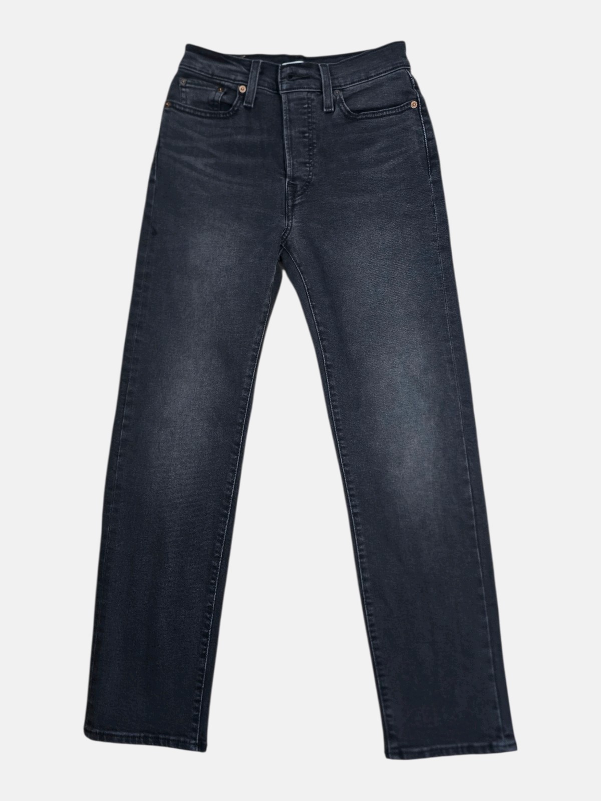 Levi’s Wedgie Straight Jeans Women’s 26×28 Black High Rise Straight Leg