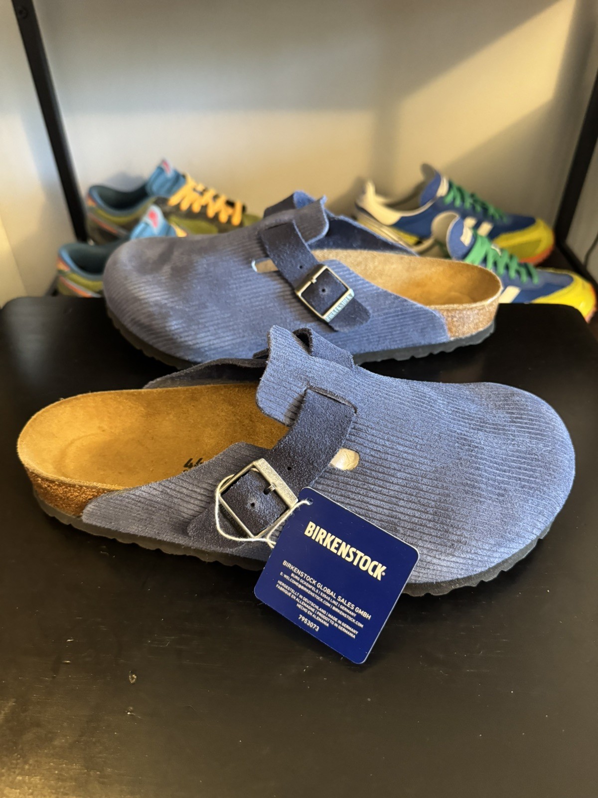 Birkenstock Boston BS Corduroy Indigo EU44 US11