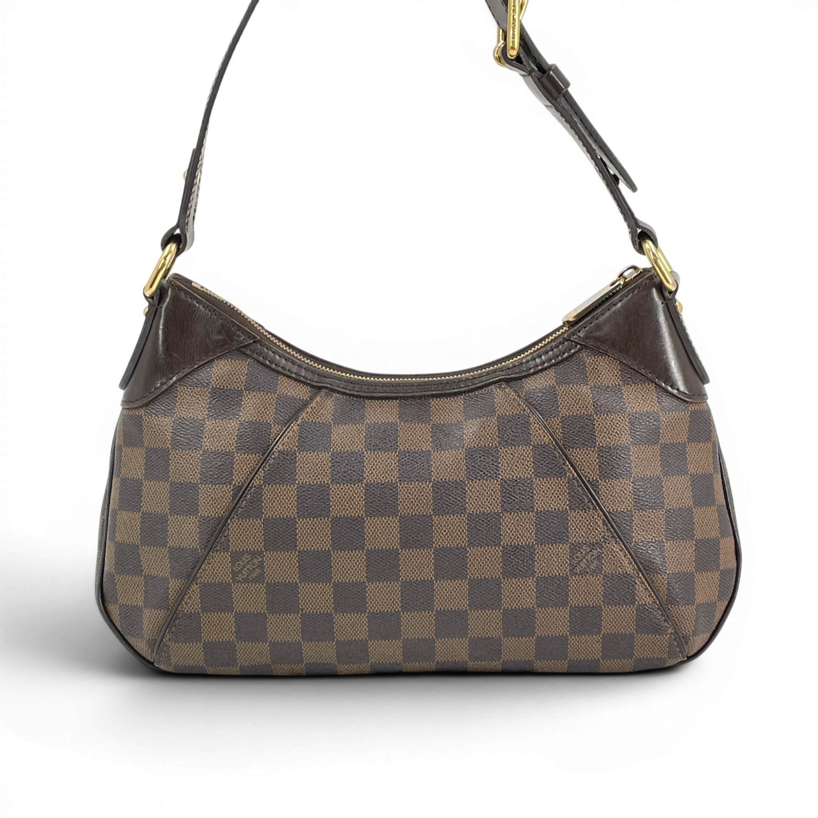 LOUIS VUITTON Thames PM Damier Ebene Canvas Brown Shoulder Bag N48180