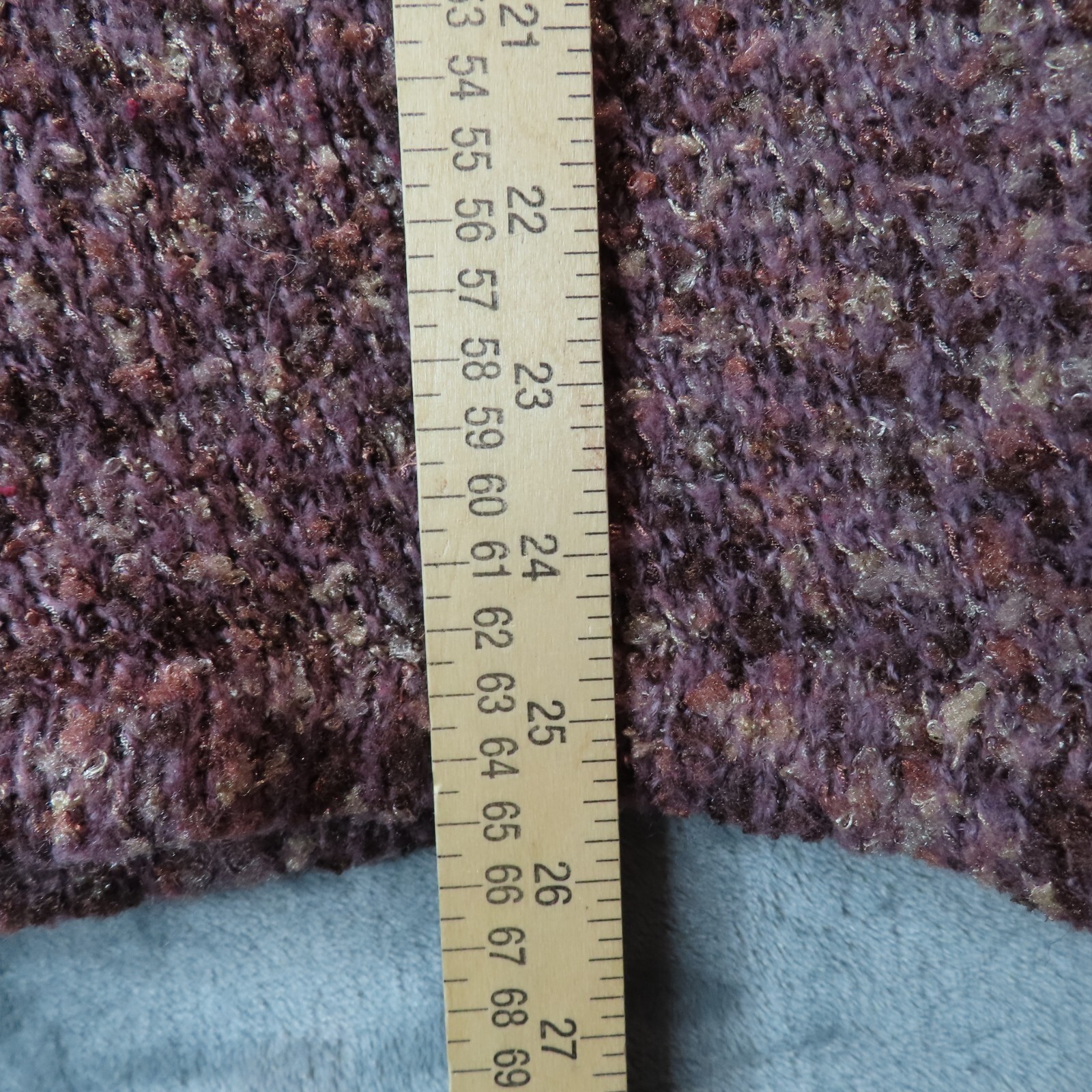 CEDAR CANYON Sweater Womens Large Purple Chunky Knit Wool Blend Outdoor VTG