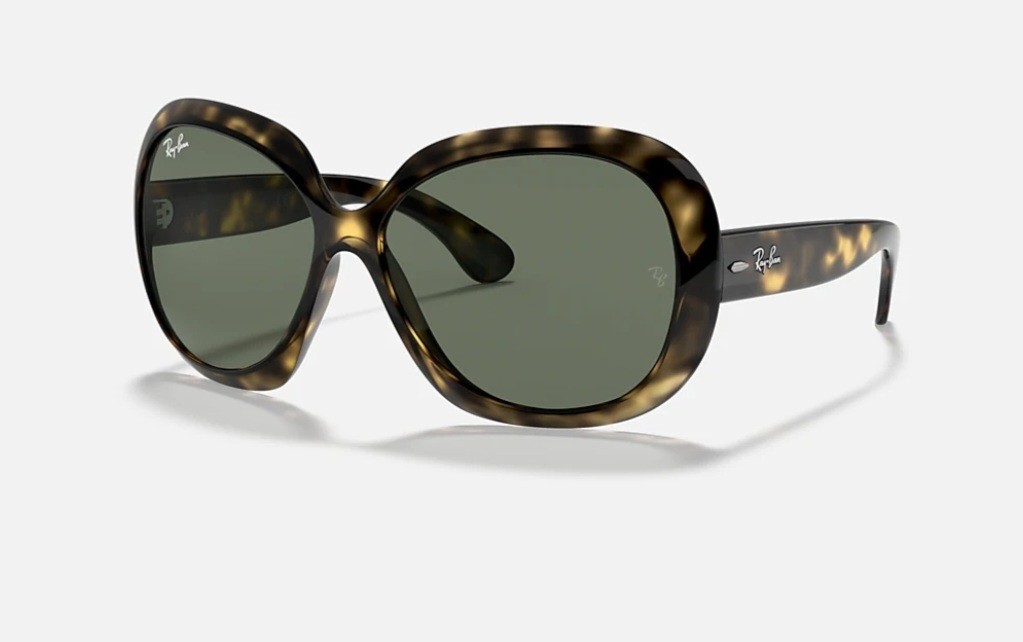Ray-Ban Jackie Ohh II Polished Light Havana/Green 60 mm Sunglasses RB4098 710/71