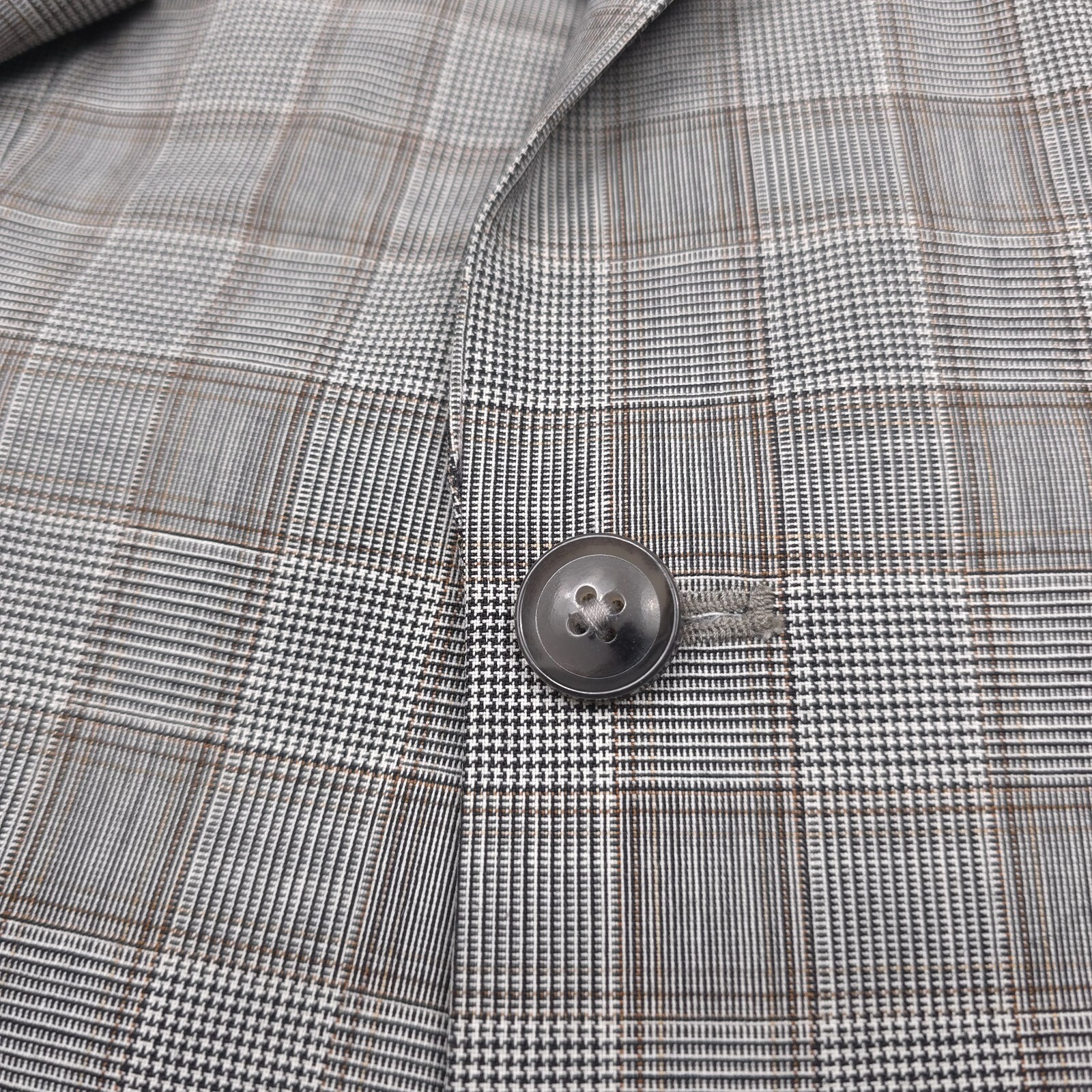 Tallia Verdello 40R Suit Jacket Gray Plaid Slim-Fit Wool Mens NWT