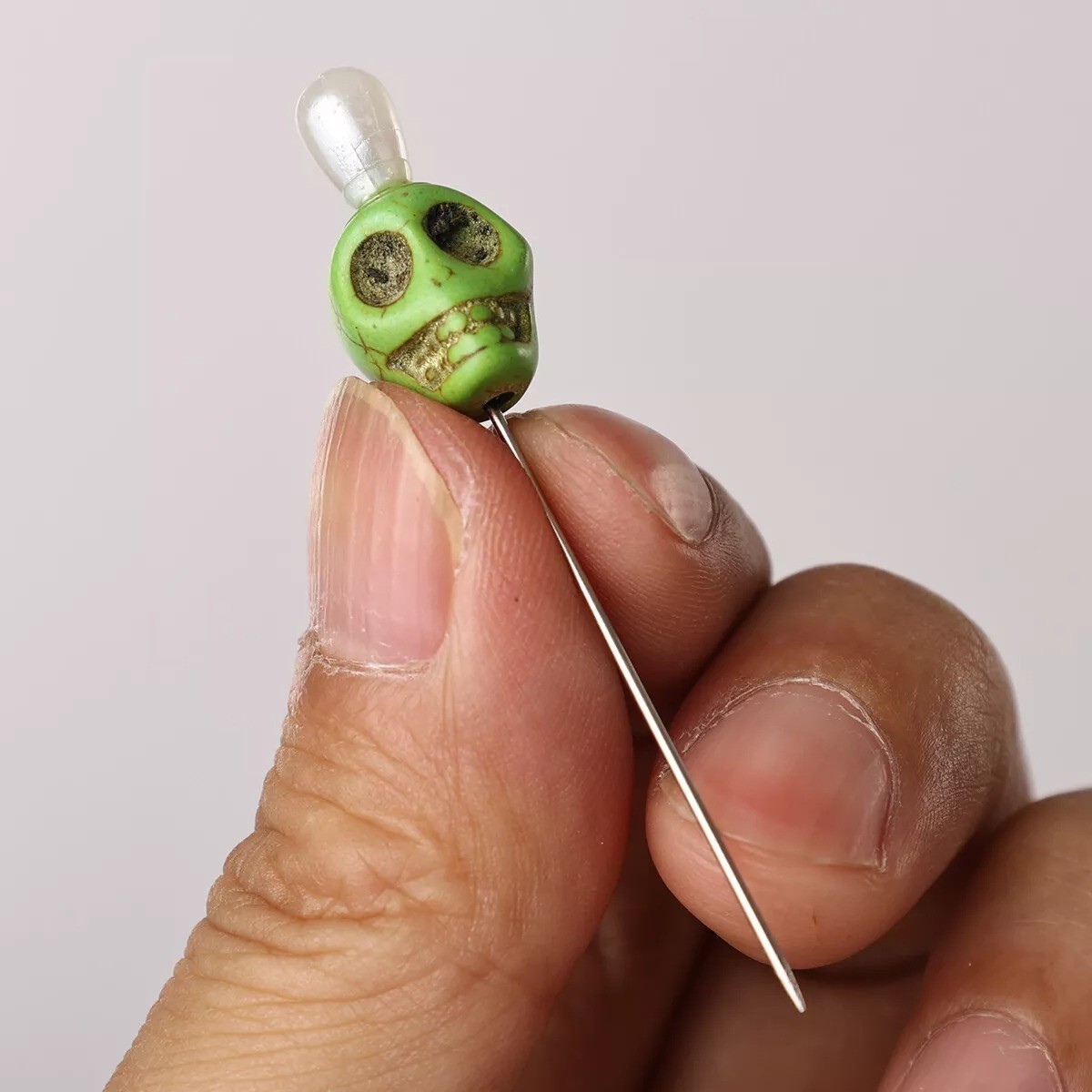 1set Skull Head Pattern Pins Evil Voodoo Curse Needles Voodoo Doll Accessories