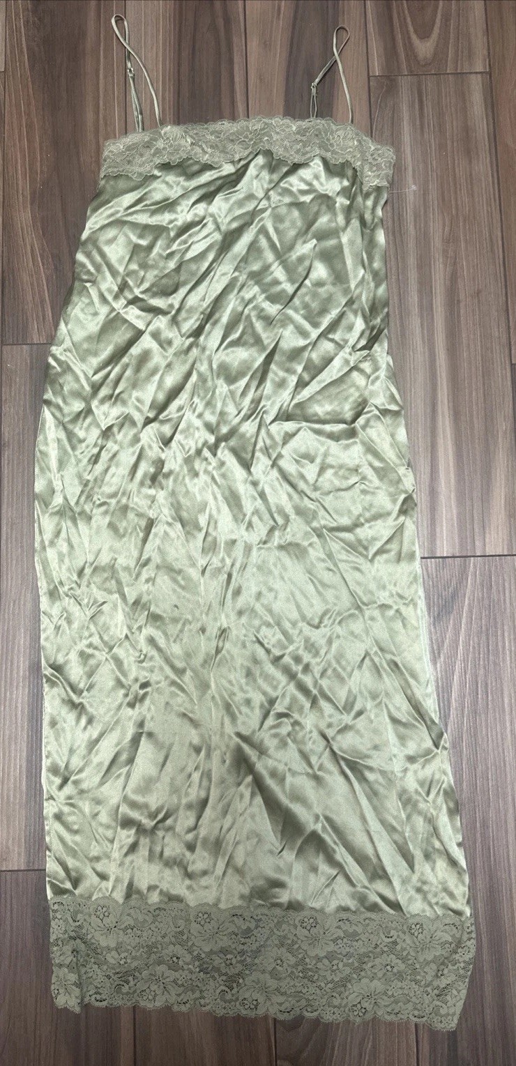 Reformation Mackenzie Silk Midi Dress – Artichoke