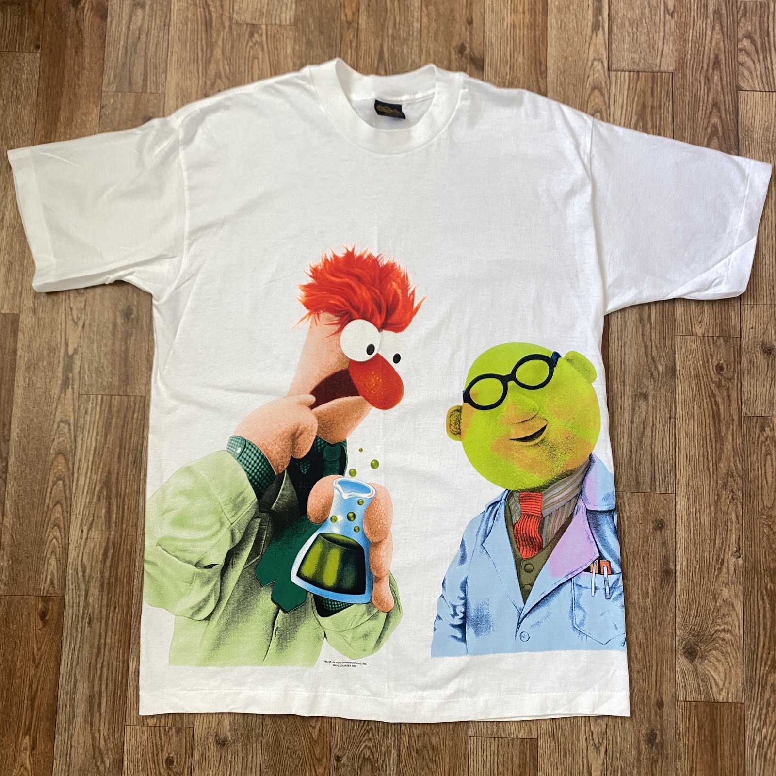 Vintage Muppet Show Beaker Dr Honeydew Shirt XL Jim Henson Single Stitch Changes