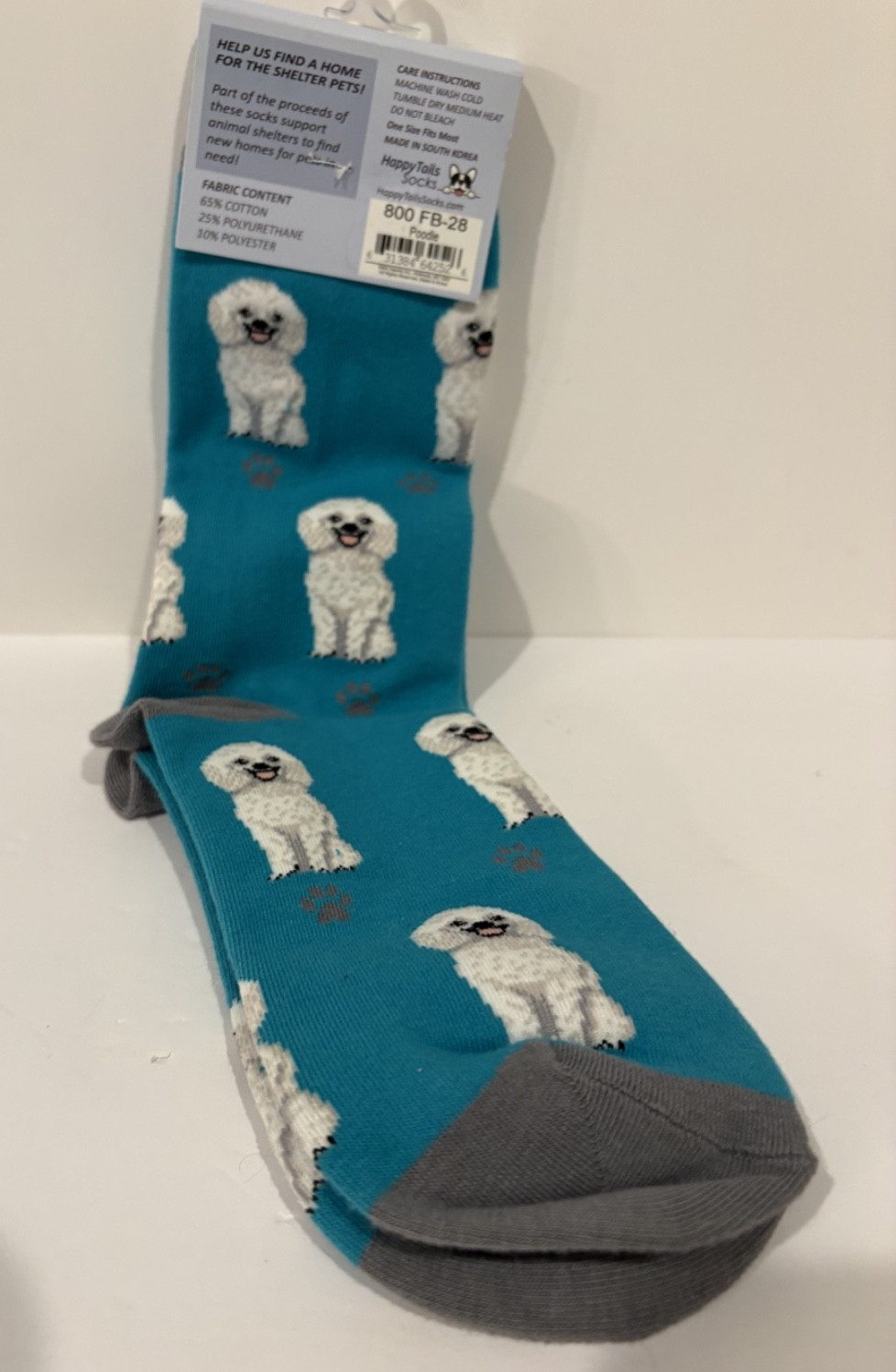Happy Tails Poodle Socks One Size Fit Most