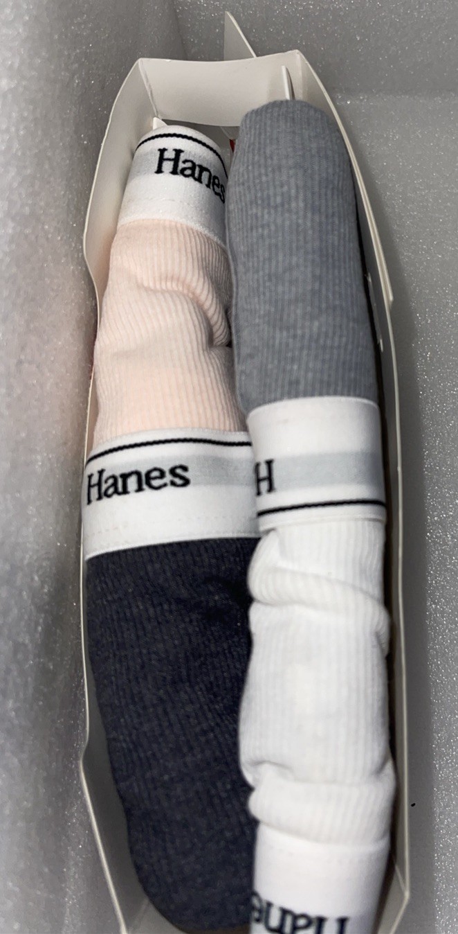 Hanes Originals 4 PACK Womens Mid-Thigh Boxer Brief Assorted Colors Size 8 (XL)