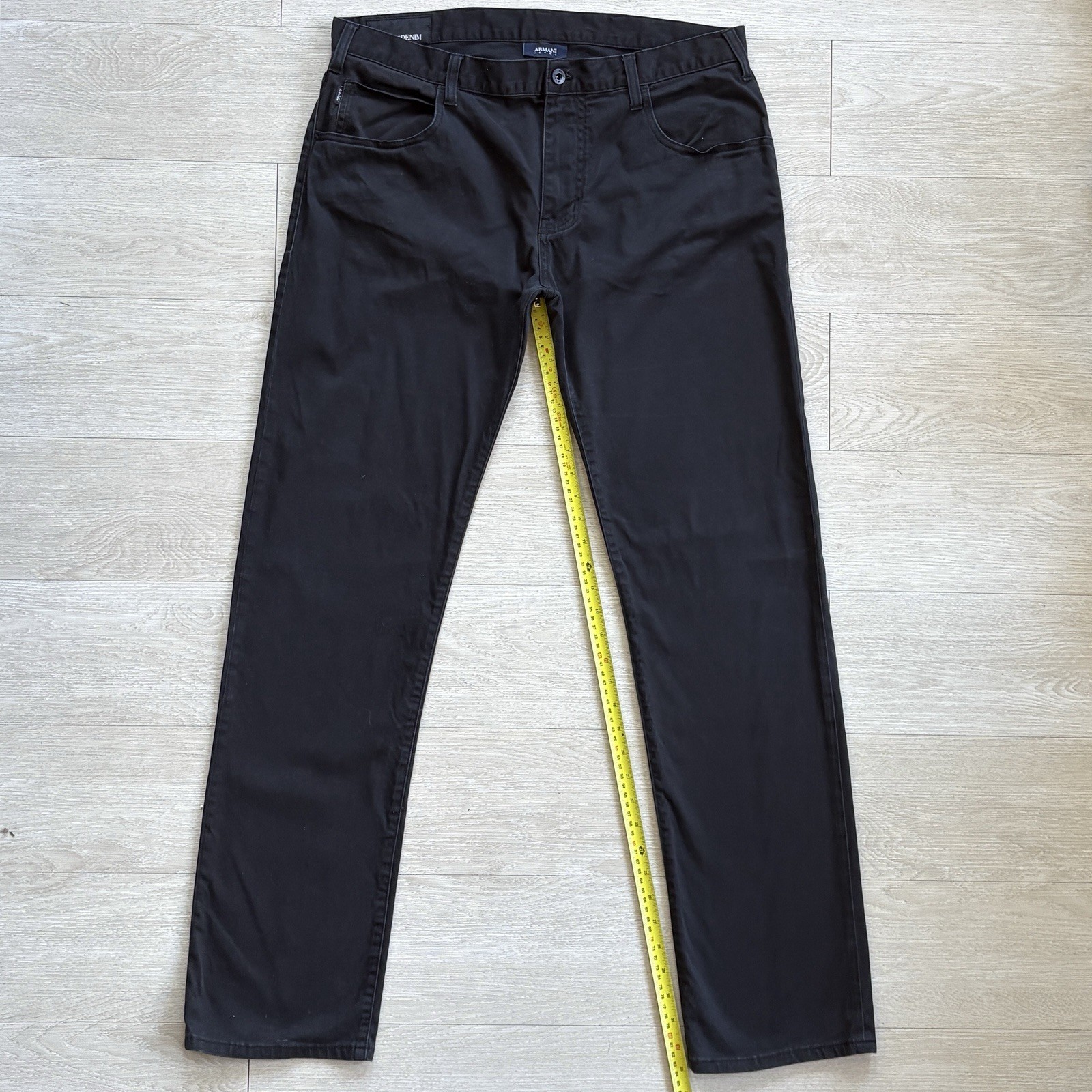 Emporio Armani Jeans Trousers J45 Regular Fit Stretch Denim Grey Size W36 L32