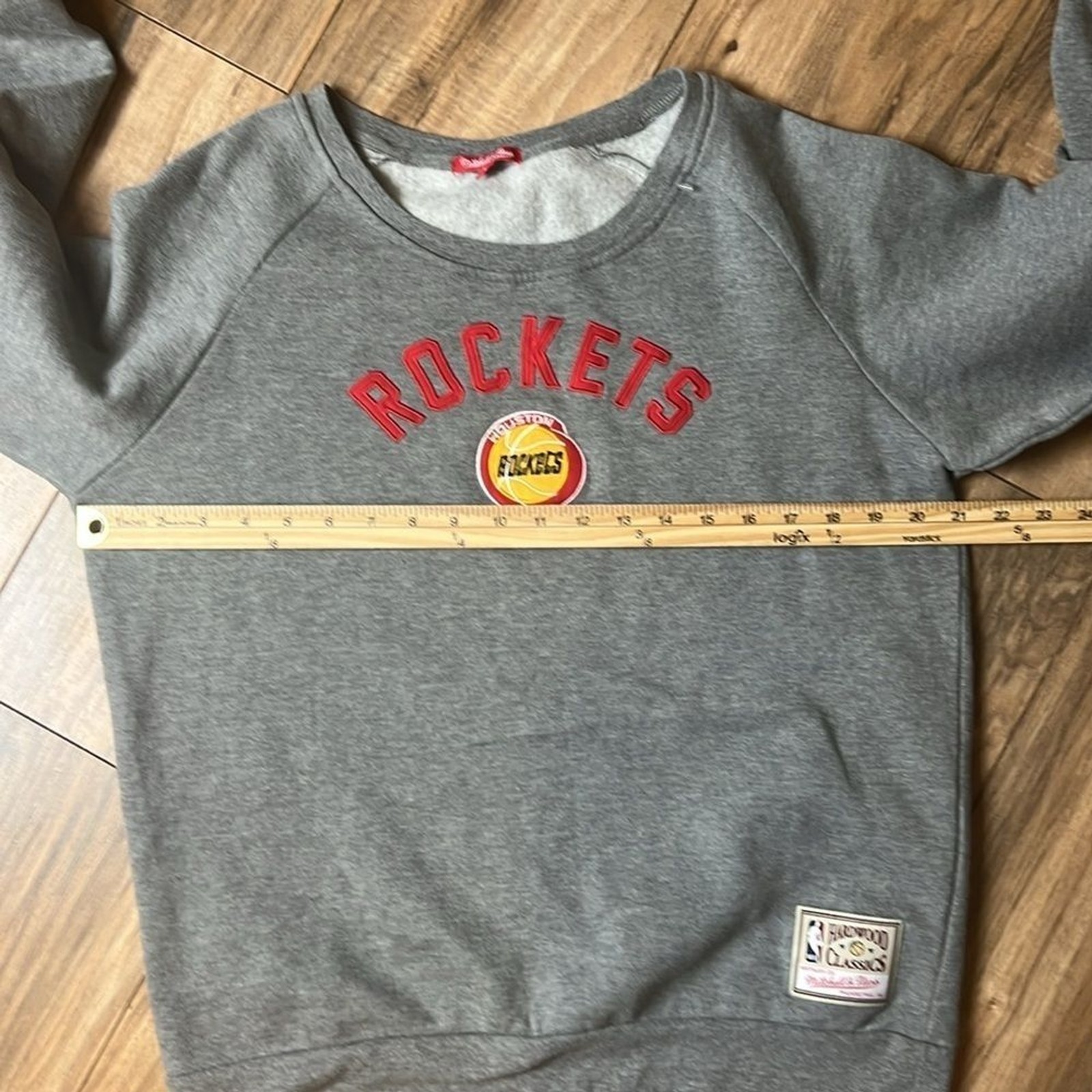 Mitchell & Ness NBA Hardwood Classics Houston Rockets Sweatshirt Gray Size L