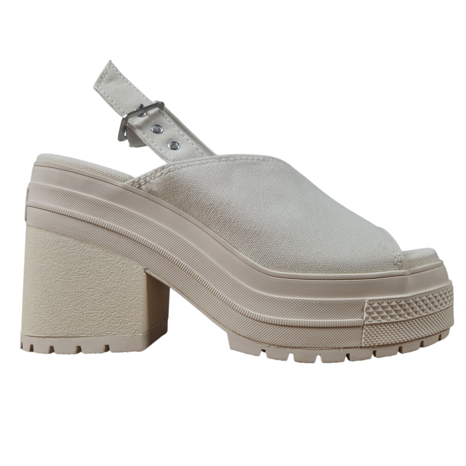 Converse Chuck 70 De Luxe Heel Mule Platform Size 36.5 37 38 39 White A13796C New DS
