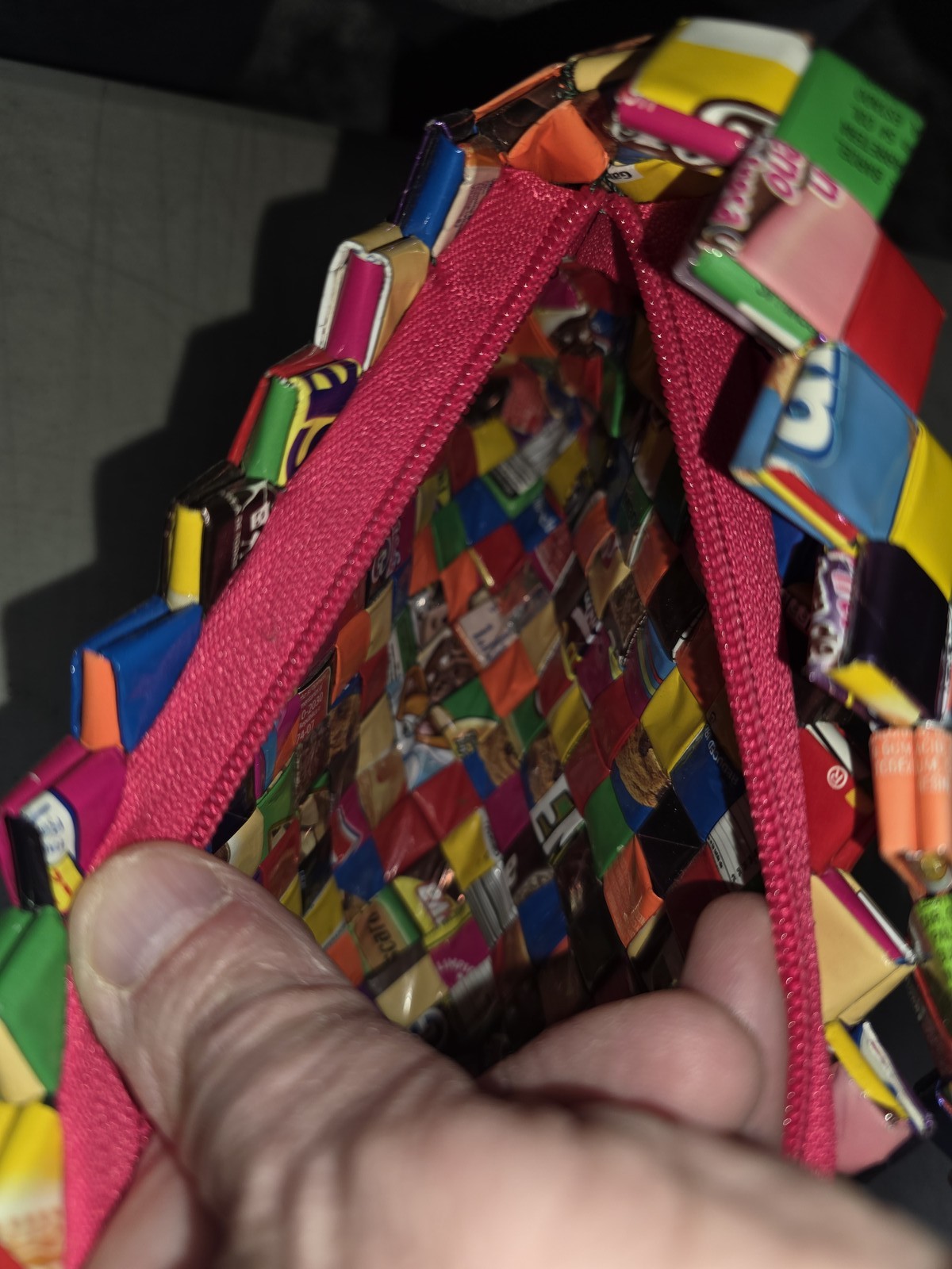 🔥 Candy Wrapper Purse Woven Handmade Recycled Shoulder Bag Eco Friendly Mexico