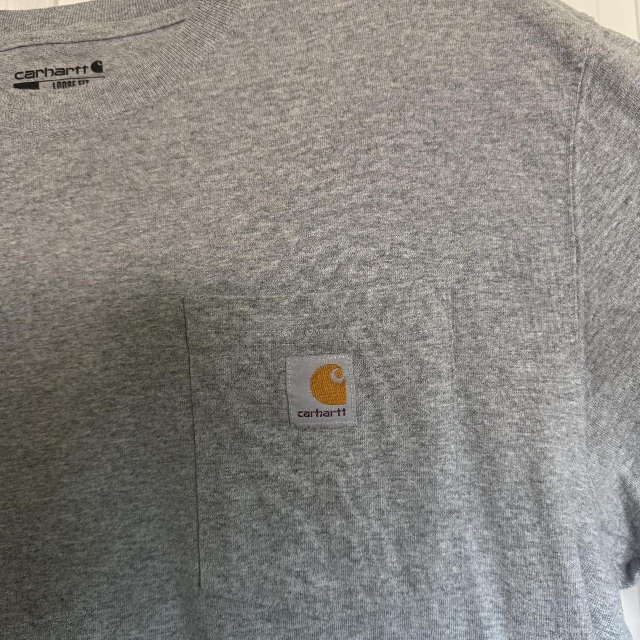Carhartt Men’s Medium Gray Short Sleeve Loose Fit Pocket T-Shirt