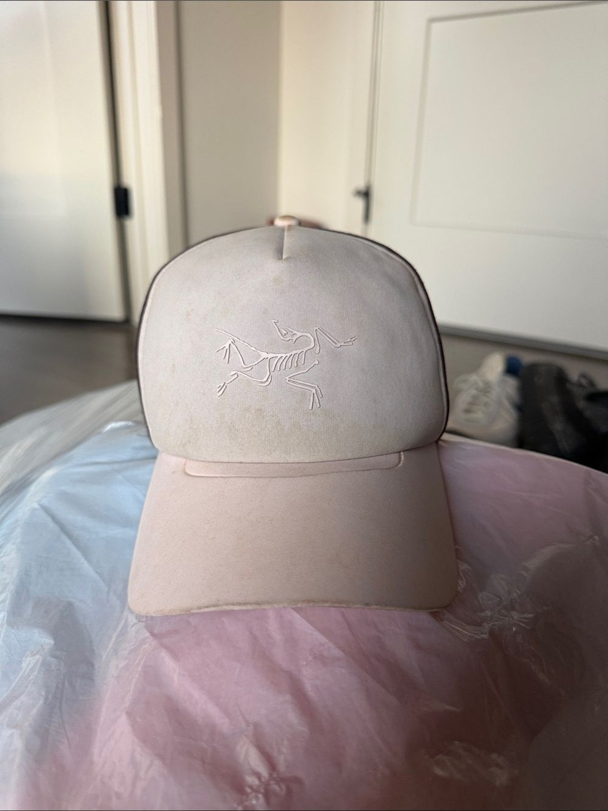 Arc’teryx Pale Pink Logo Trucker Hat