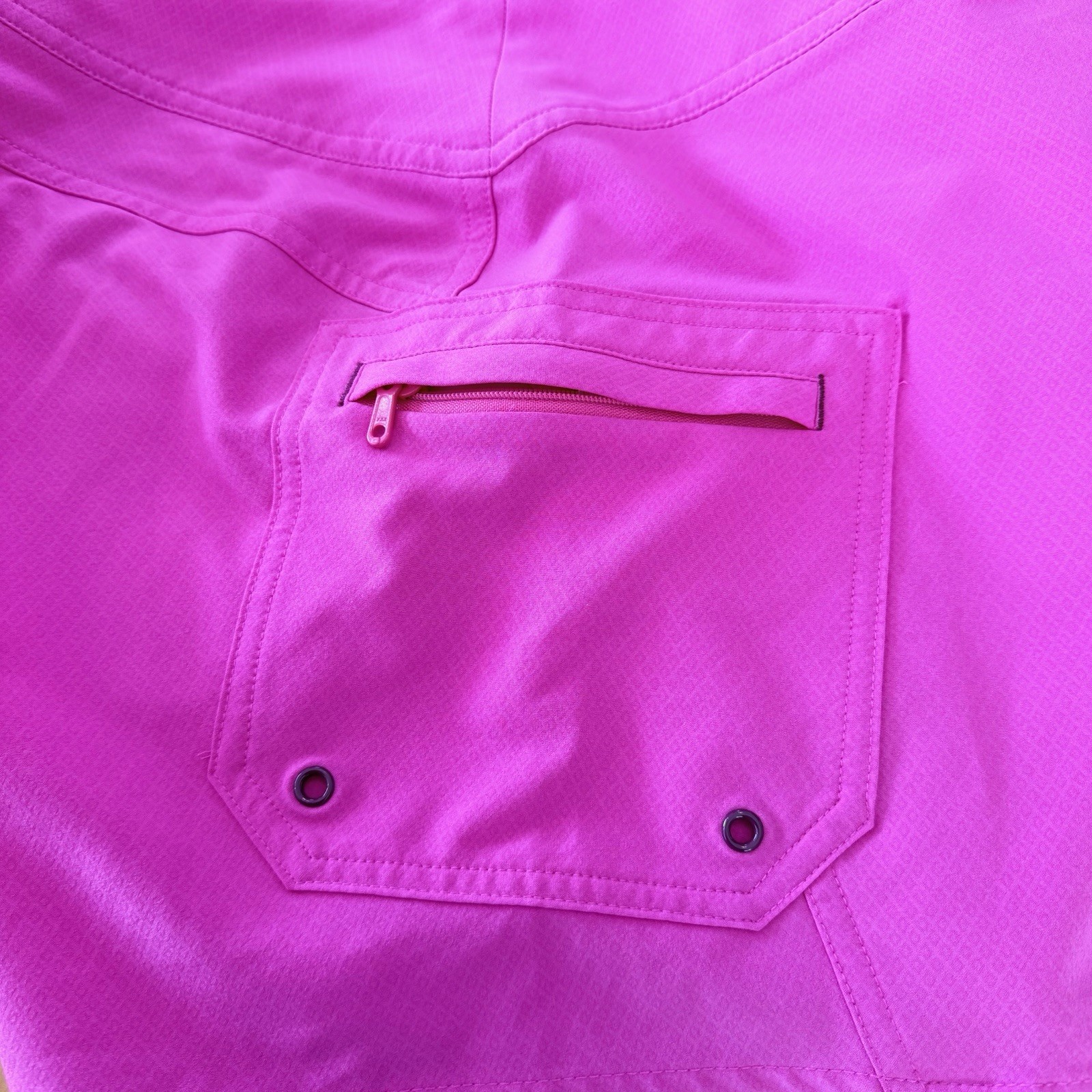 2 Athleta Shorts Magenta Lace Up Board & Orange Snap Closure Shorts Sporty