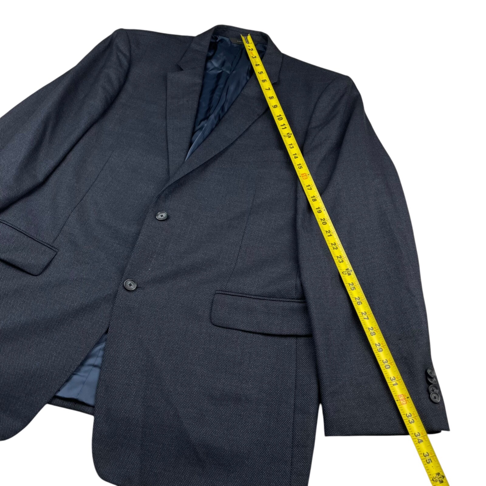 John W. Nordstrom Men’s 100% Wool 2-Button Blazer Blue • 48L US