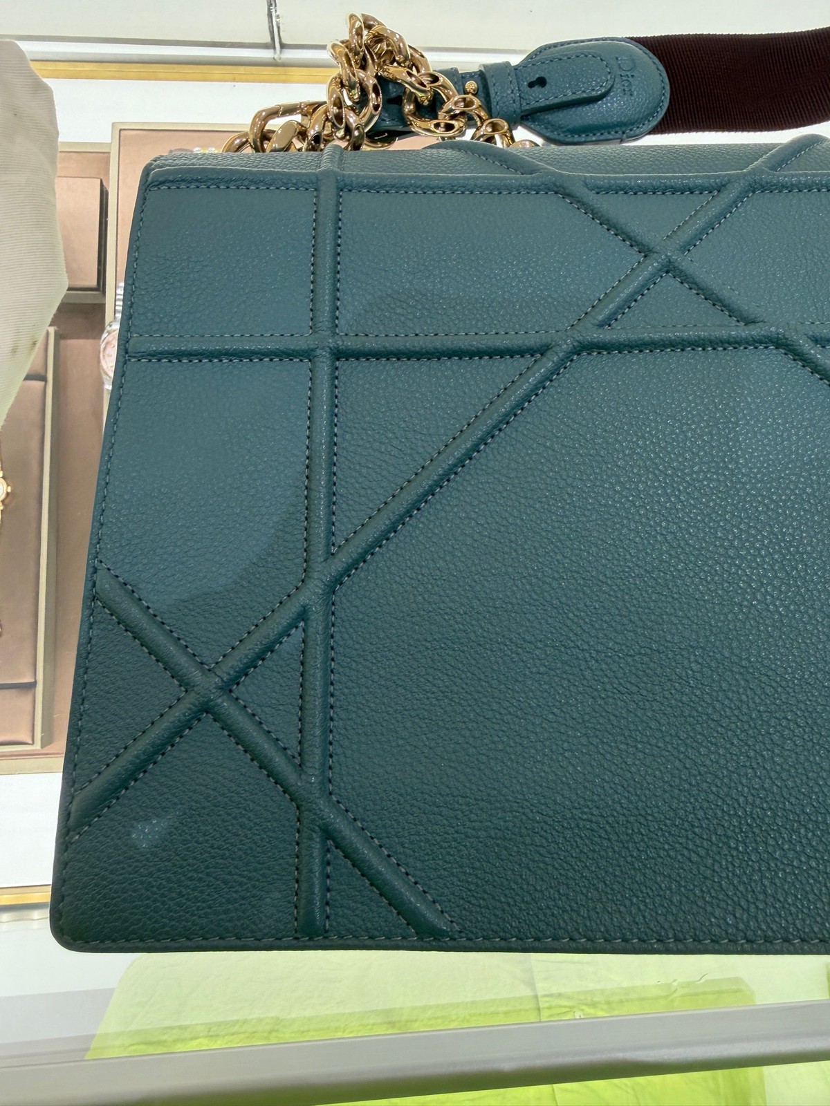Dior Pre-Owned Authentic Luxury Handbag Sky Blue 28×22×8