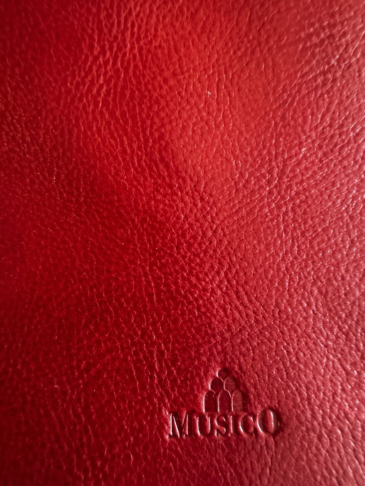 Muscionico Italian Leather Saddlebag From Italy Red Vintage