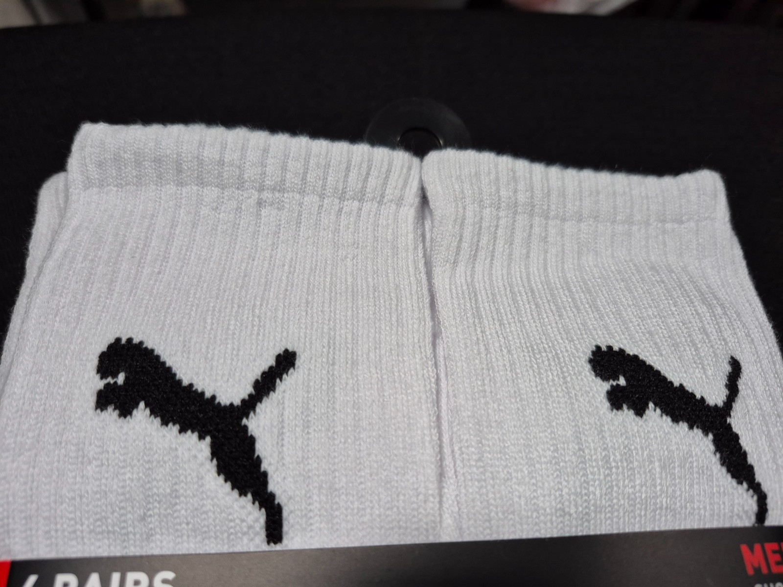 Puma Mens 6 Pairs Training crew Sports Socks SZ 8-12 Sports Style Cushioned