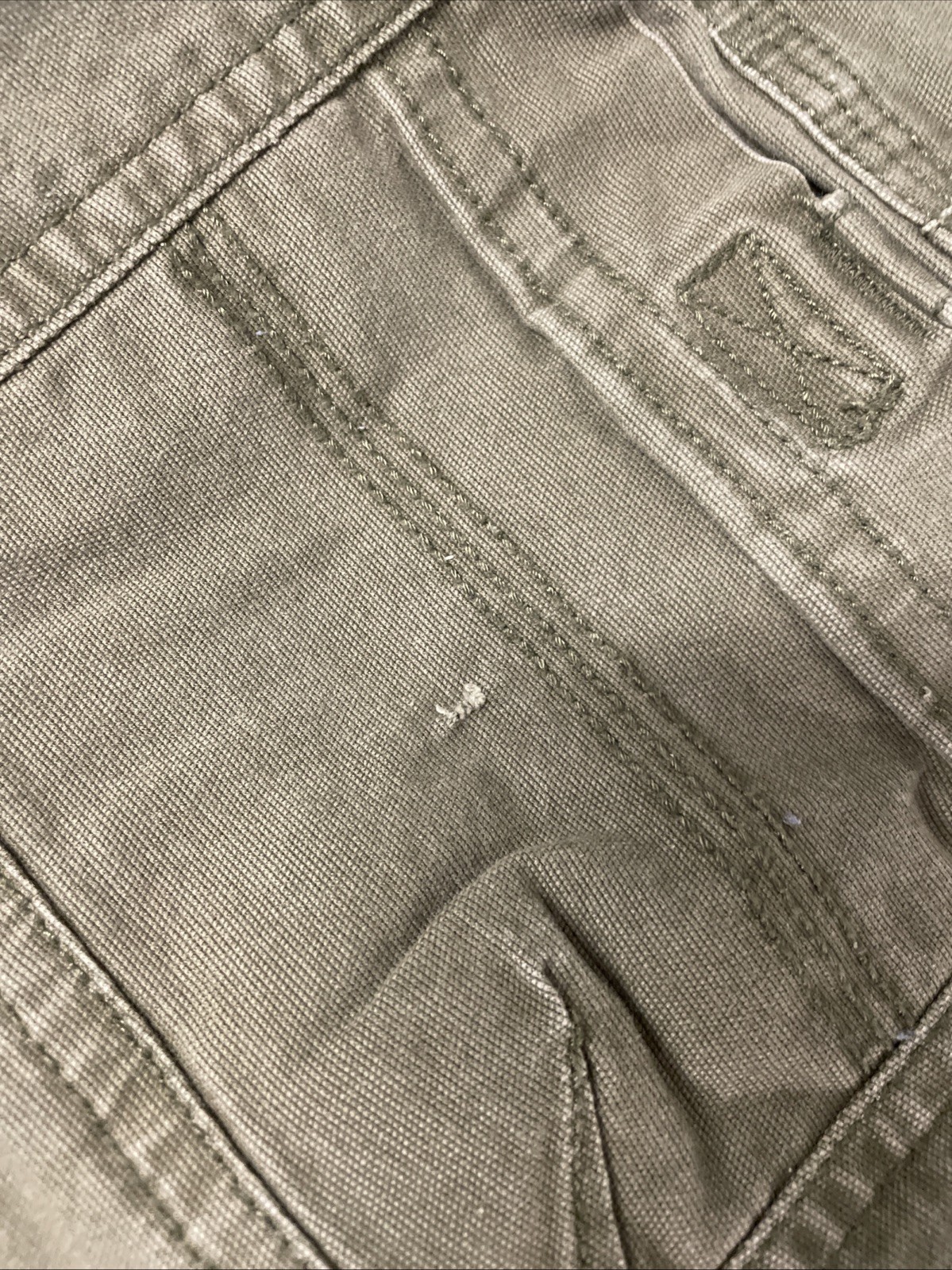 LEGENDARY OUTFITTERS Men’s Stretch Canvas Pants Relaxed Fit 34×29 GREEN Pockets