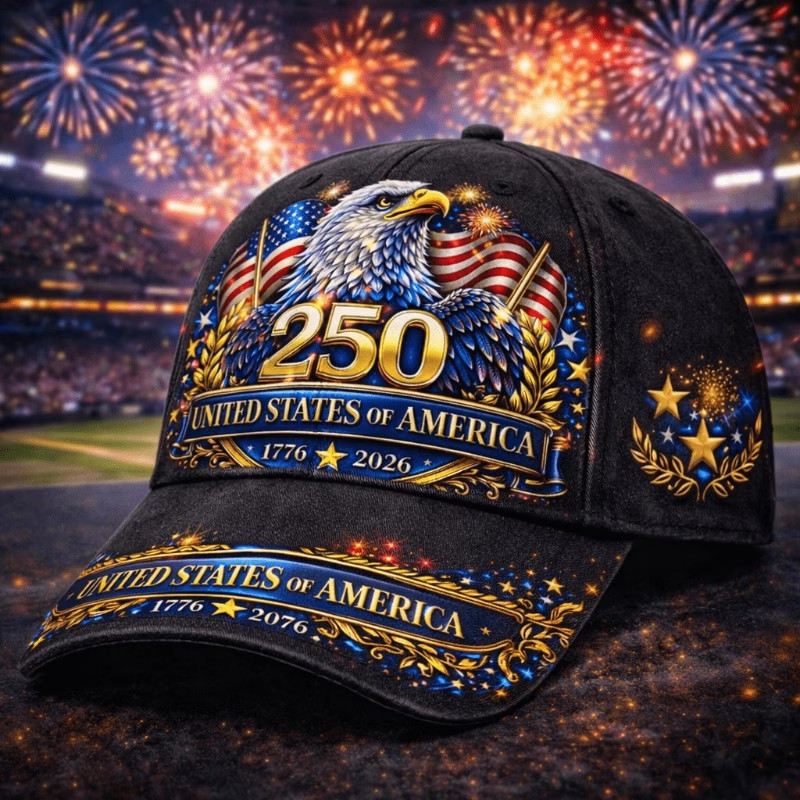 250th Anniversary Commemorative Patriotic Adjustable Baseball Caps -Unisex