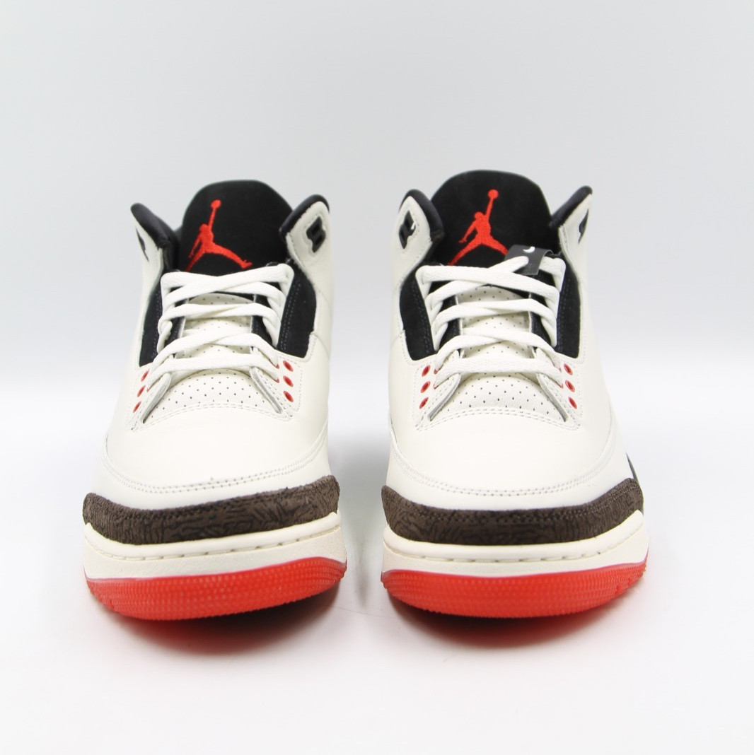 Air Jordan 3 Retro Mens Worlds Best Dad Sail Black Red Sneakers IF4396 103
