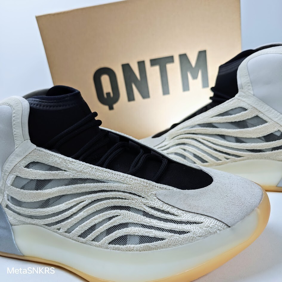 Adidas US 14 Men’s Mist Slate Beige Black Lifestyle Yeezy QNTM HQ2085 NIB