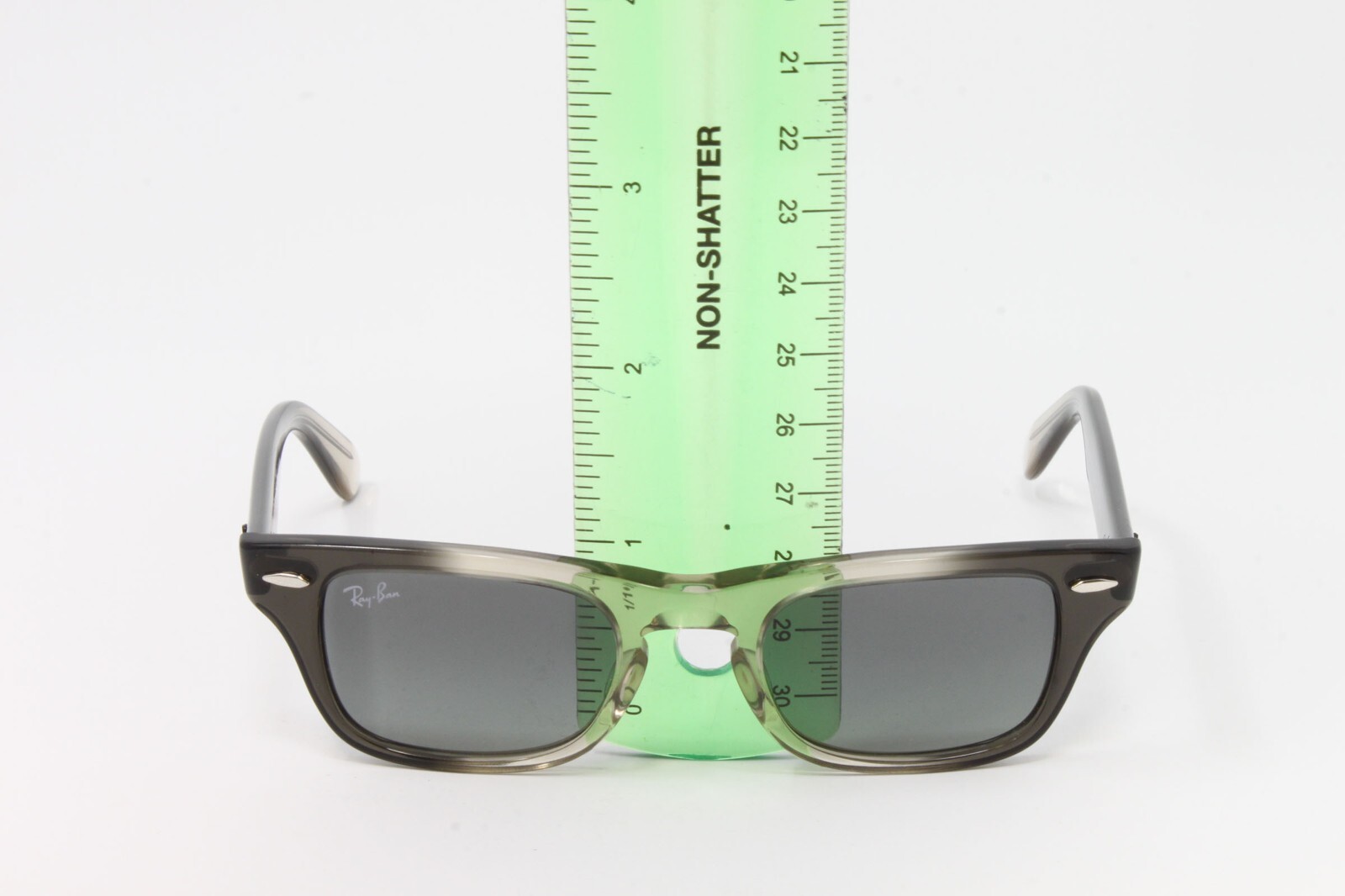 Ray Ban Junior Kids Sunglasses Transparent Grey 43mm Burbank RJ9083S 710411