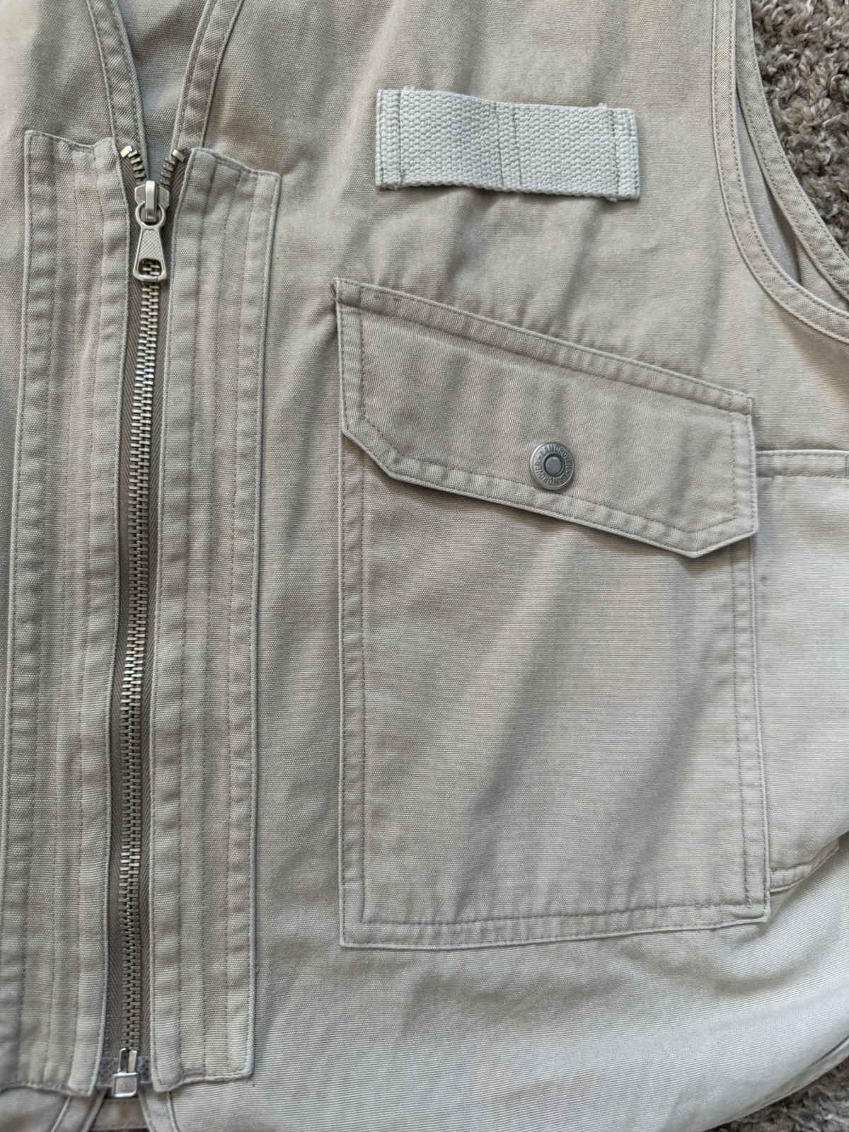 Vintage Landrover Fishing Utility Tactical Vest Mens Medium Made in Sri Lanka