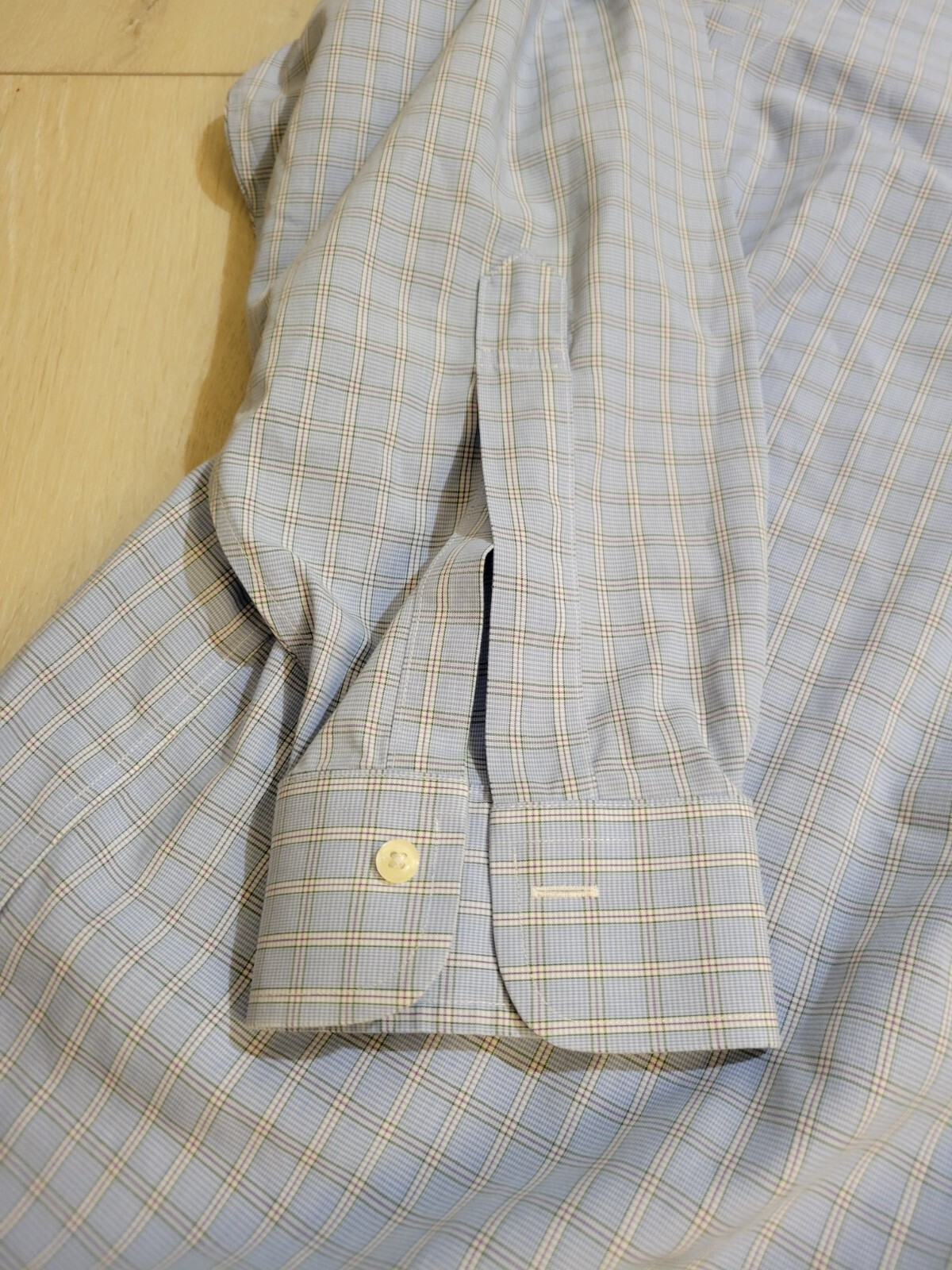Brooks Brothers 1818 traditional fit Dress Shirt Plaid non iron mens 16.5 – 33