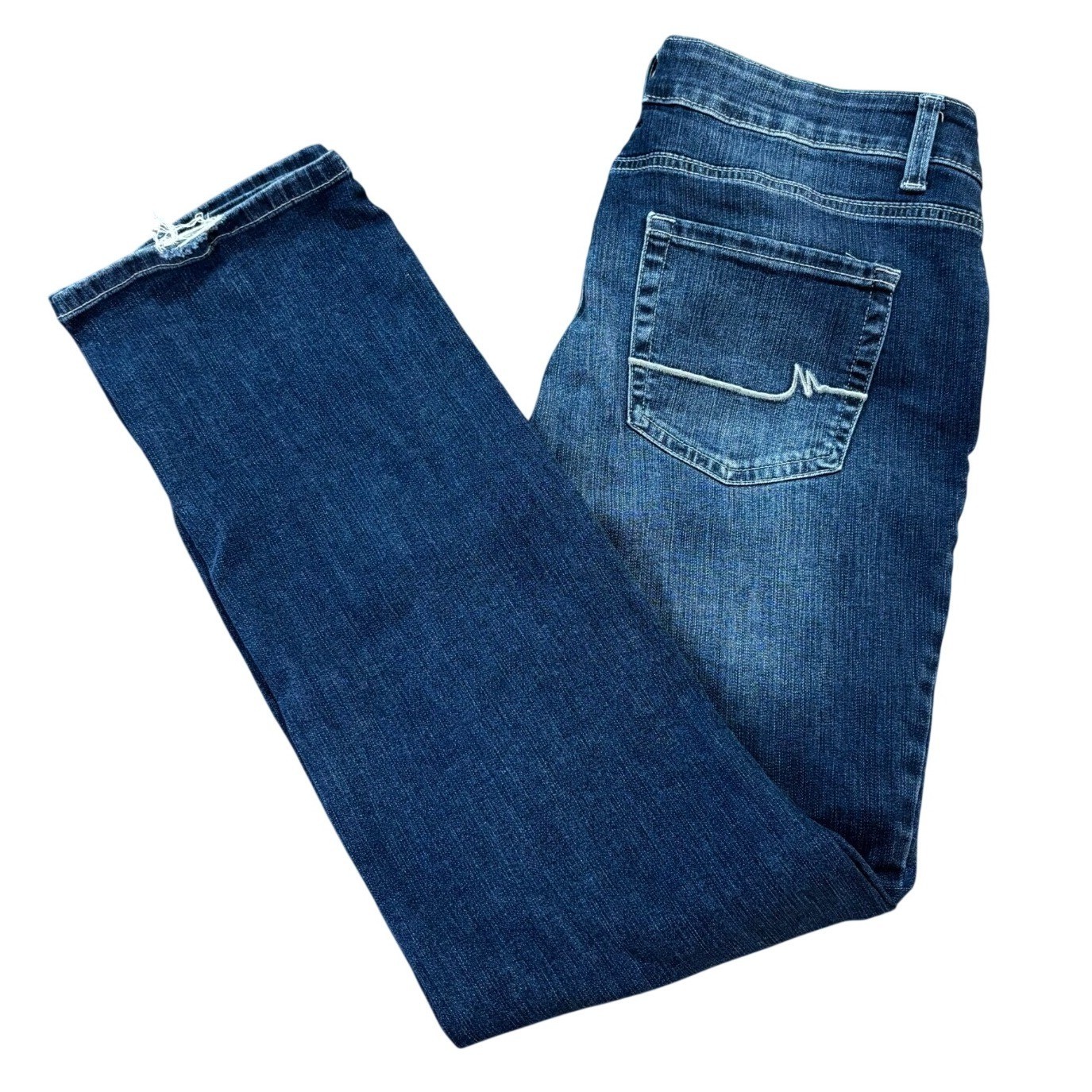 MAURICES M Jeans Womens 12 Reg Dark Wash Mid Rise Straight Leg Denim