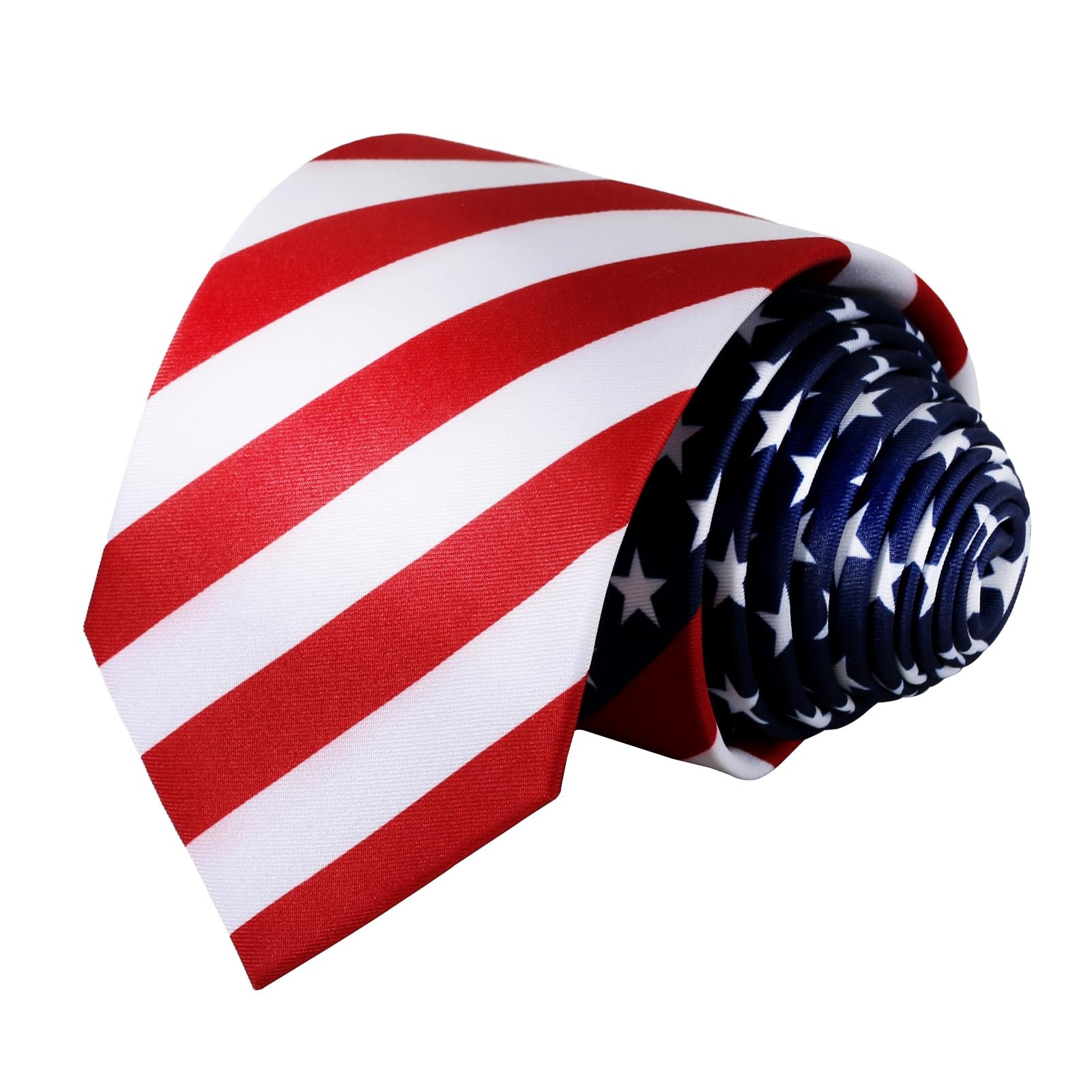 Men’s American Flag Ties 3.27″ (8.3CM) USA Necktie for Men