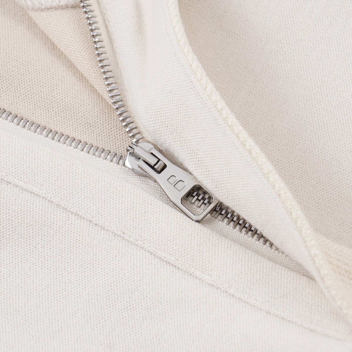 Brett Johnson Cashmere-Cotton Jersey Fleece Half Zip Pullover XL (Eu 54) NWT
