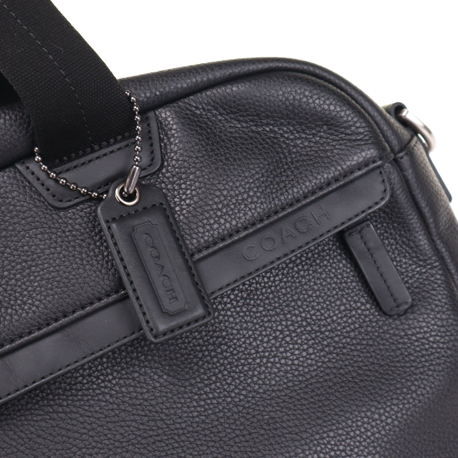 Coach Camden Leather Zip Top Briefcase 70927 Black