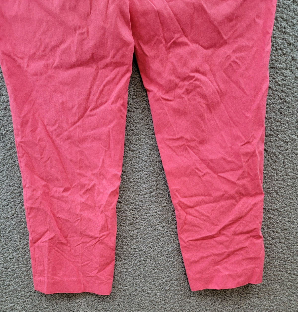 Jones New York Solid Stretch Twill Ankle Pants Women’s XL Fresh Guava Pull On