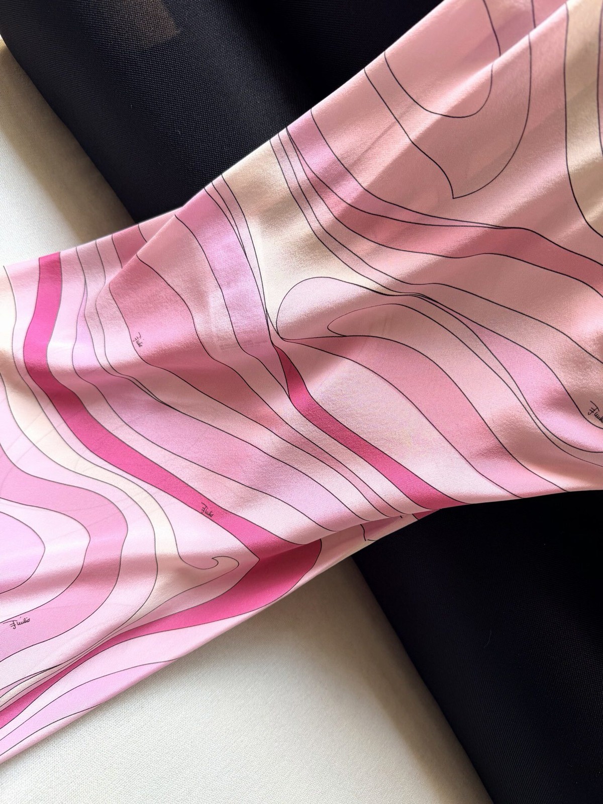 Emilio/ Pucci Silk Print Halter Dress