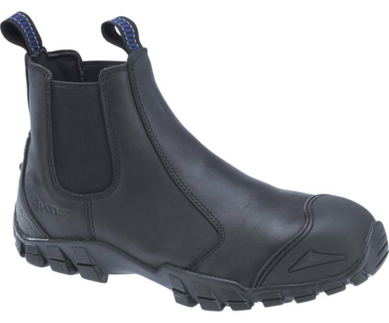 Bates Men’s Strike Chelsea Comp Toe Slip-on Safety Toe Boot Black, Size 7 EW