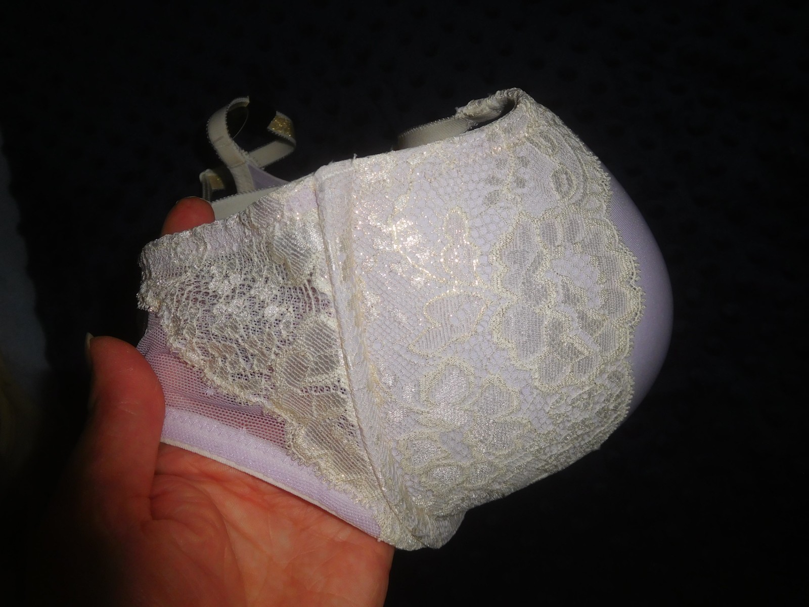 NWT Victoria’s Secret Dream Angels Add 2 Cup Sizes Push Up Bra Lavender Lace 36B