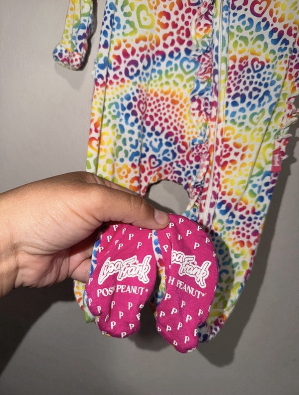 Posh Peanut Lisa Frank- Ruffle Footie (0-3M)