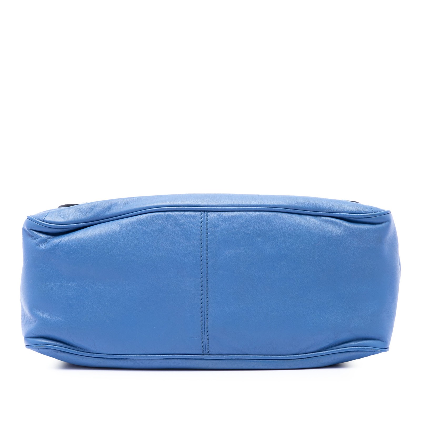 Celine Leather Boogie Horse Carriage Handbag Pre-Loved Bag Blue