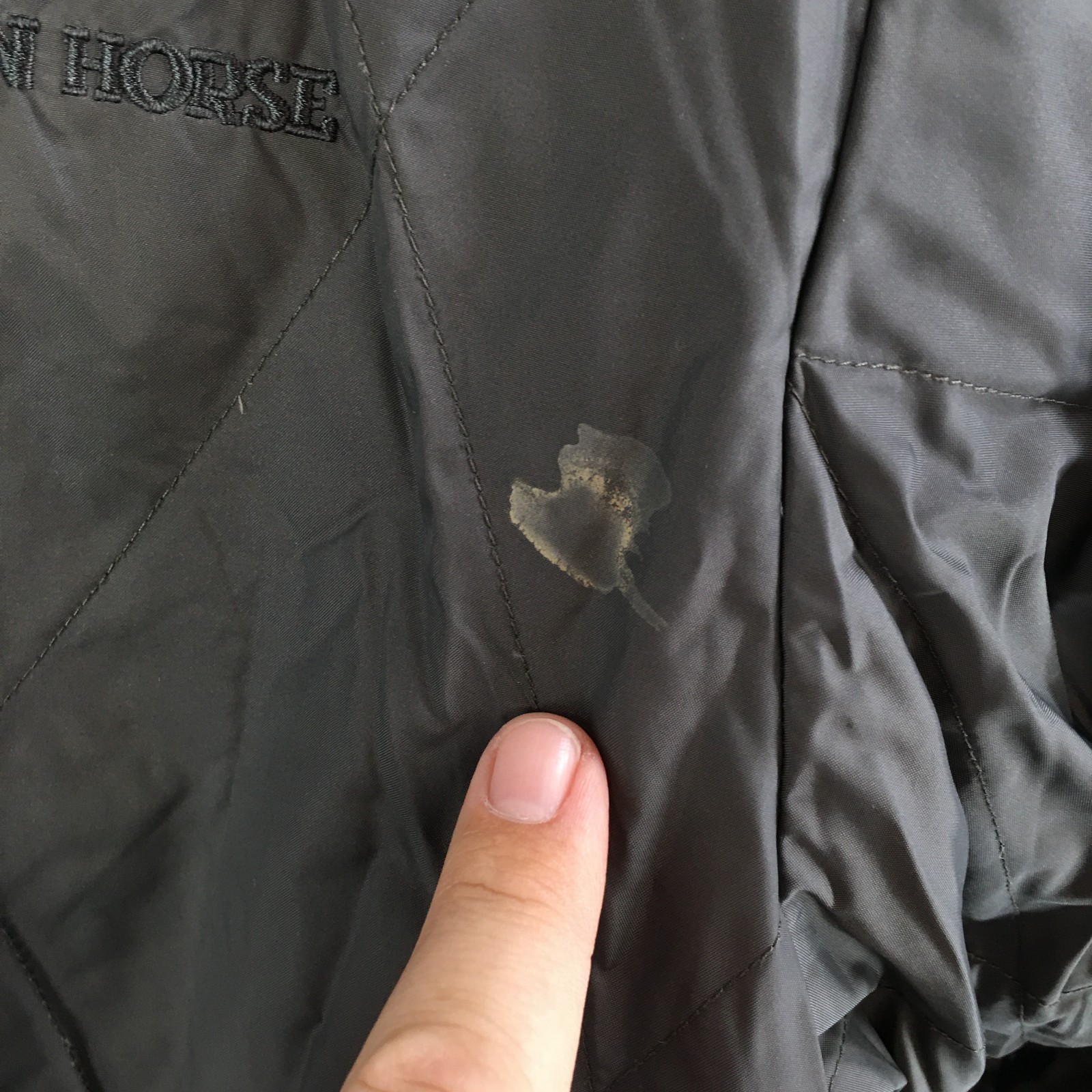Mountain Horse Reversible Puffer Jacket Womens Medium Long Sleeve Mock Neck Gray