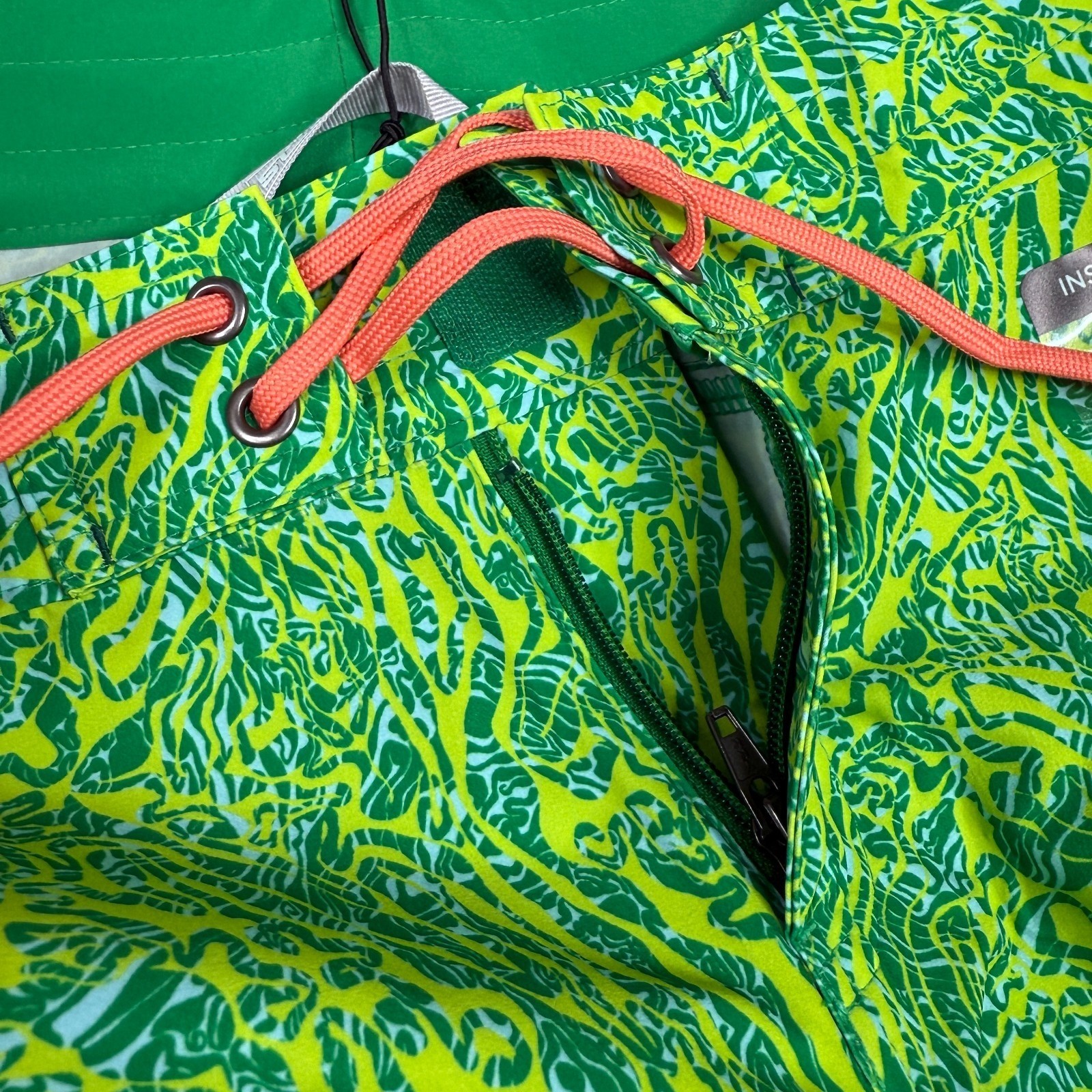 Stio CFS Board Short Womens 4 Green Waves 4″ Swim Hiking Beach UPF Quick Dry NWT