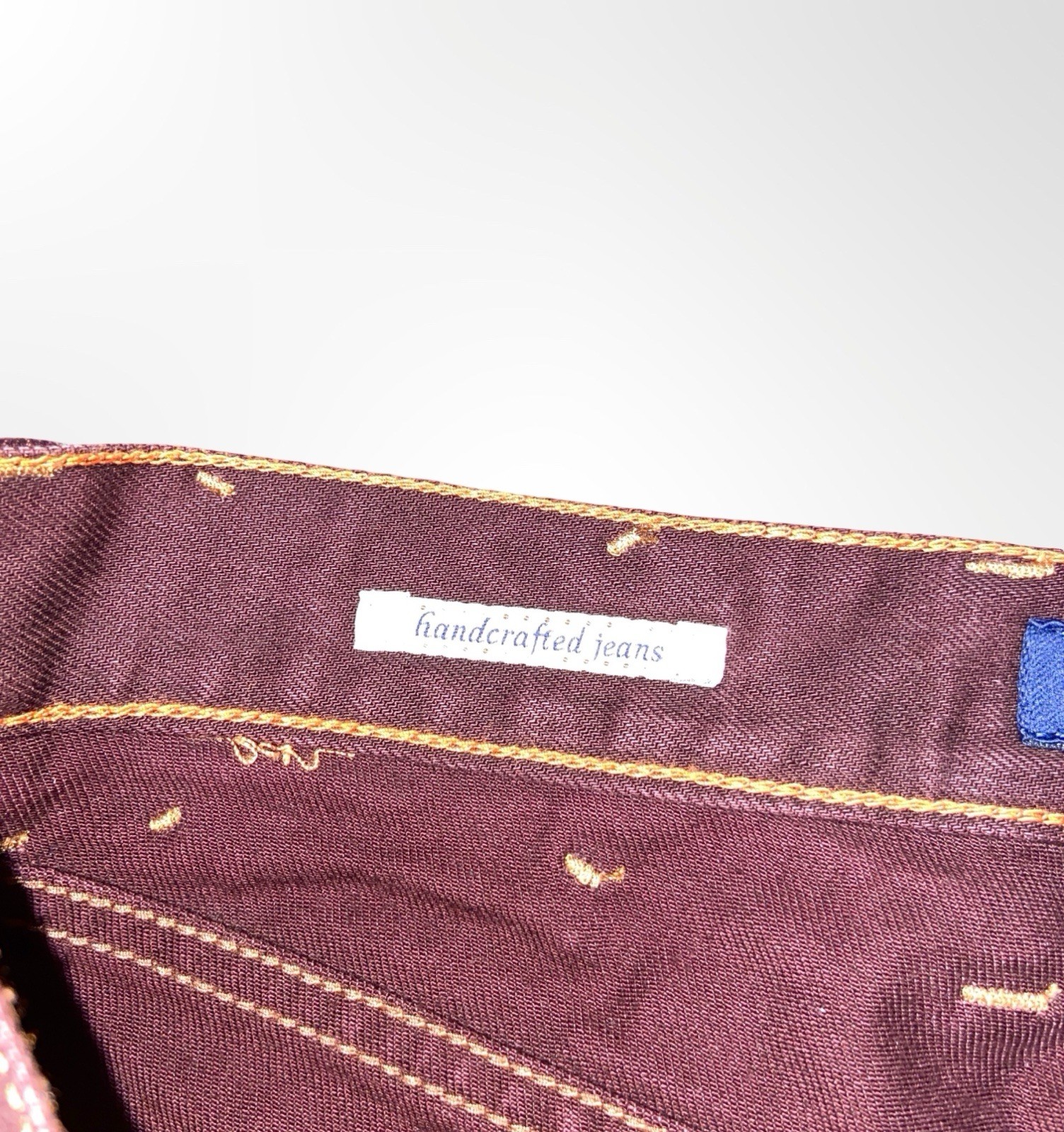 Alberto Jeans Pipe Regular Slim Fit Men’s 34×34 Burgundy Colored Denim