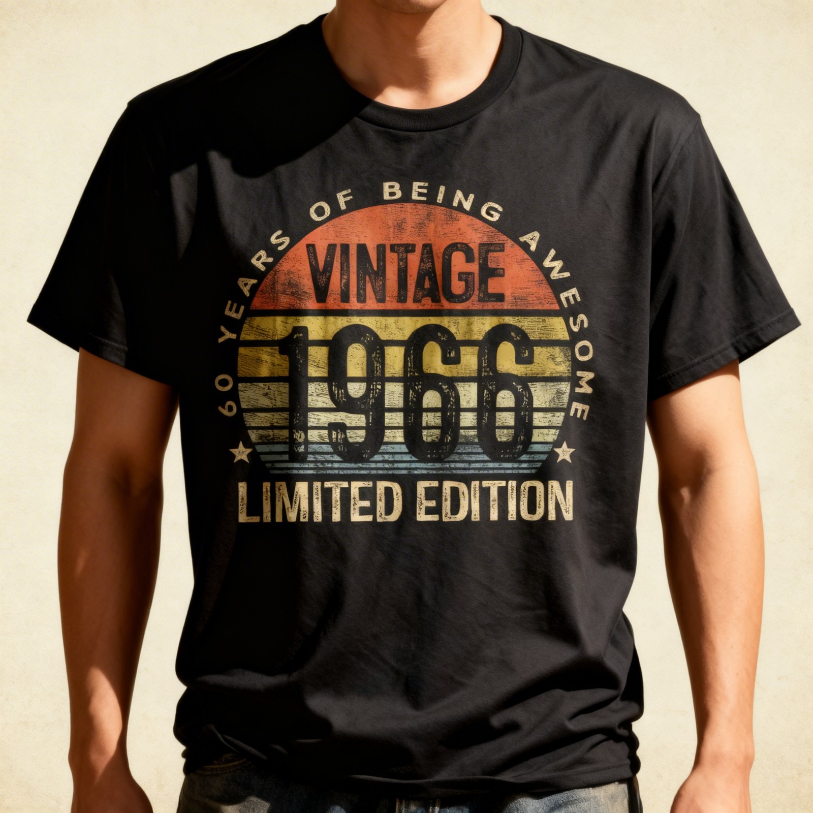 Vintage 1966 Limited Edition 60-Year-Old 60th Birthday T-Shirt, UNISEX Tees