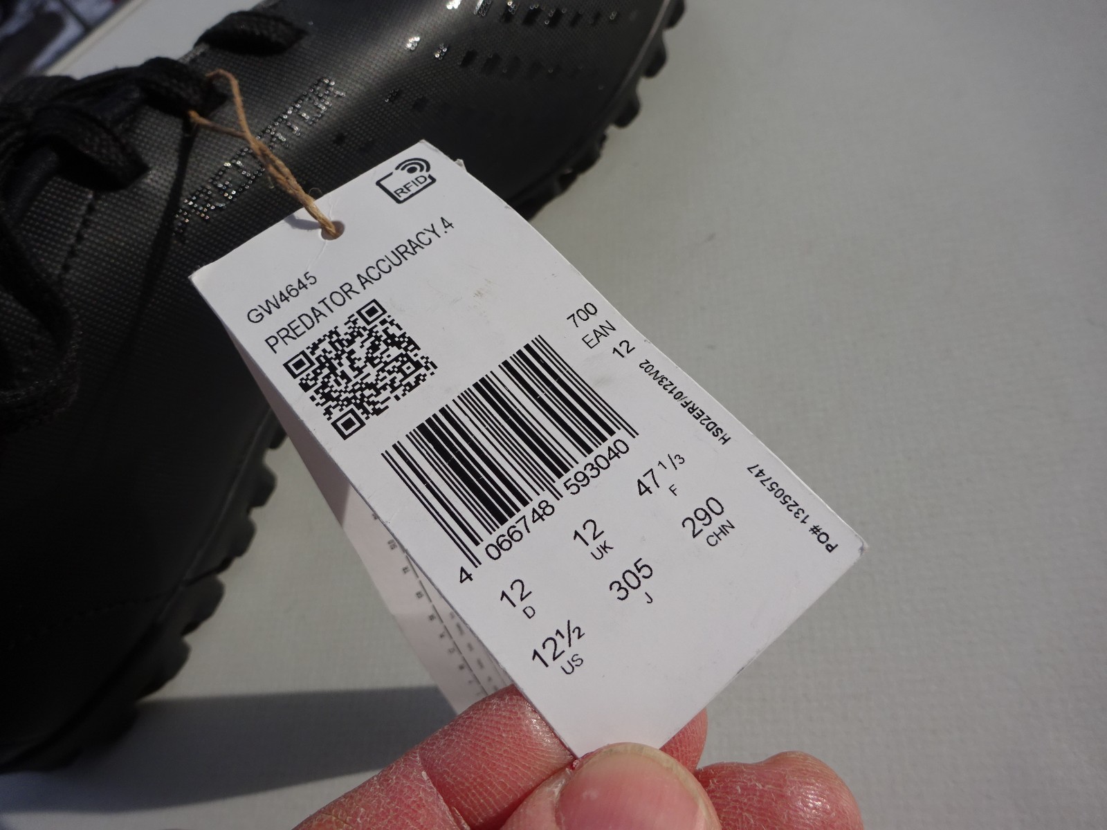 Adidas GW4645 Predator Accuracy.4 TF football boots trainers size 47 1/3 (UK12) new
