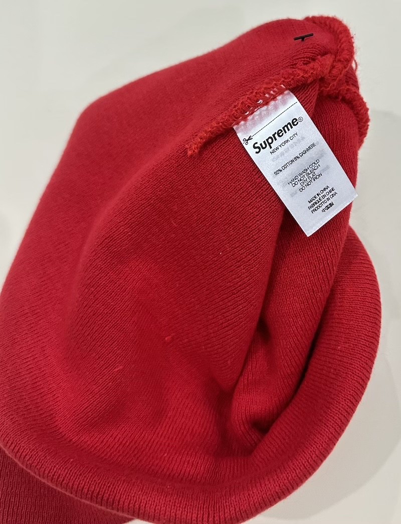 NEW IN BAG Supreme Box Big Logo Red Beanie FW23